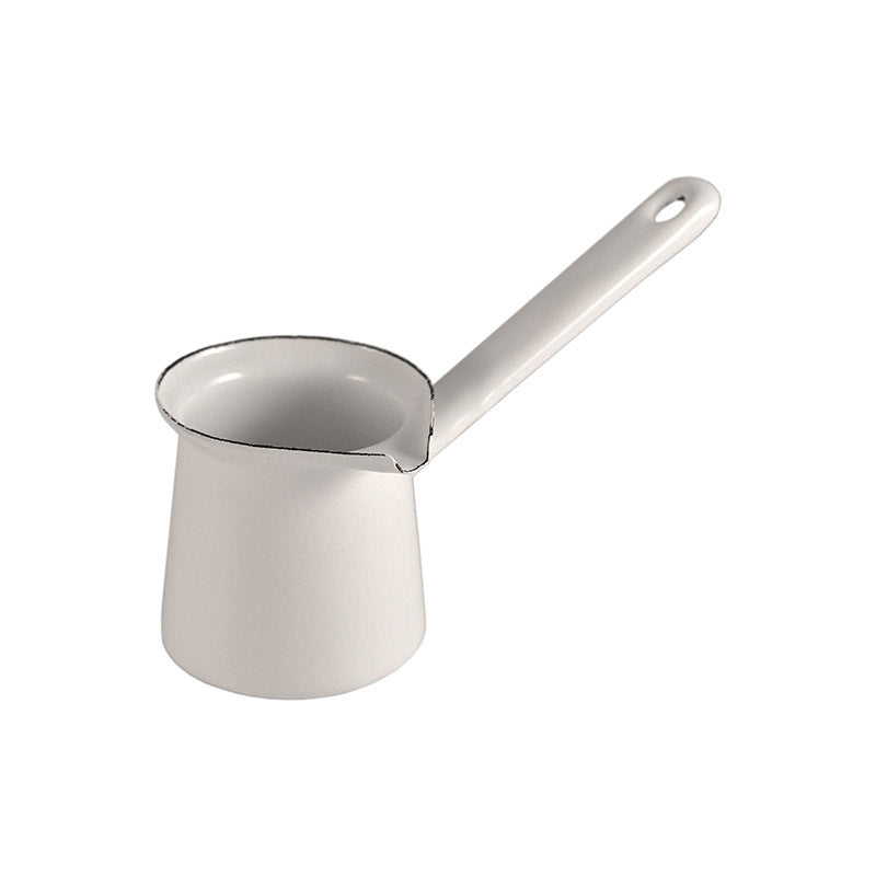 Urban Style 125ml Enamelware Turkish 3 Coffee Pot (White)