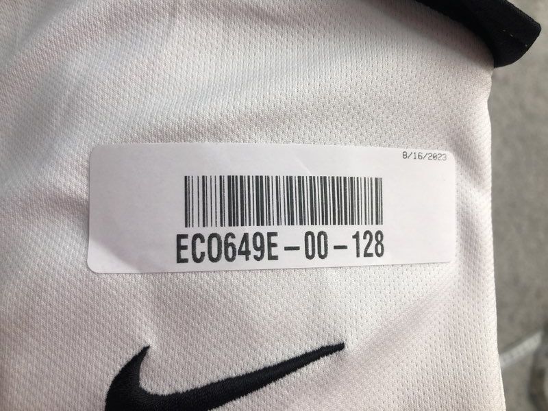 Nike Polo Shirts Mens Small White Logo Short Sleeve Casual Lightweight