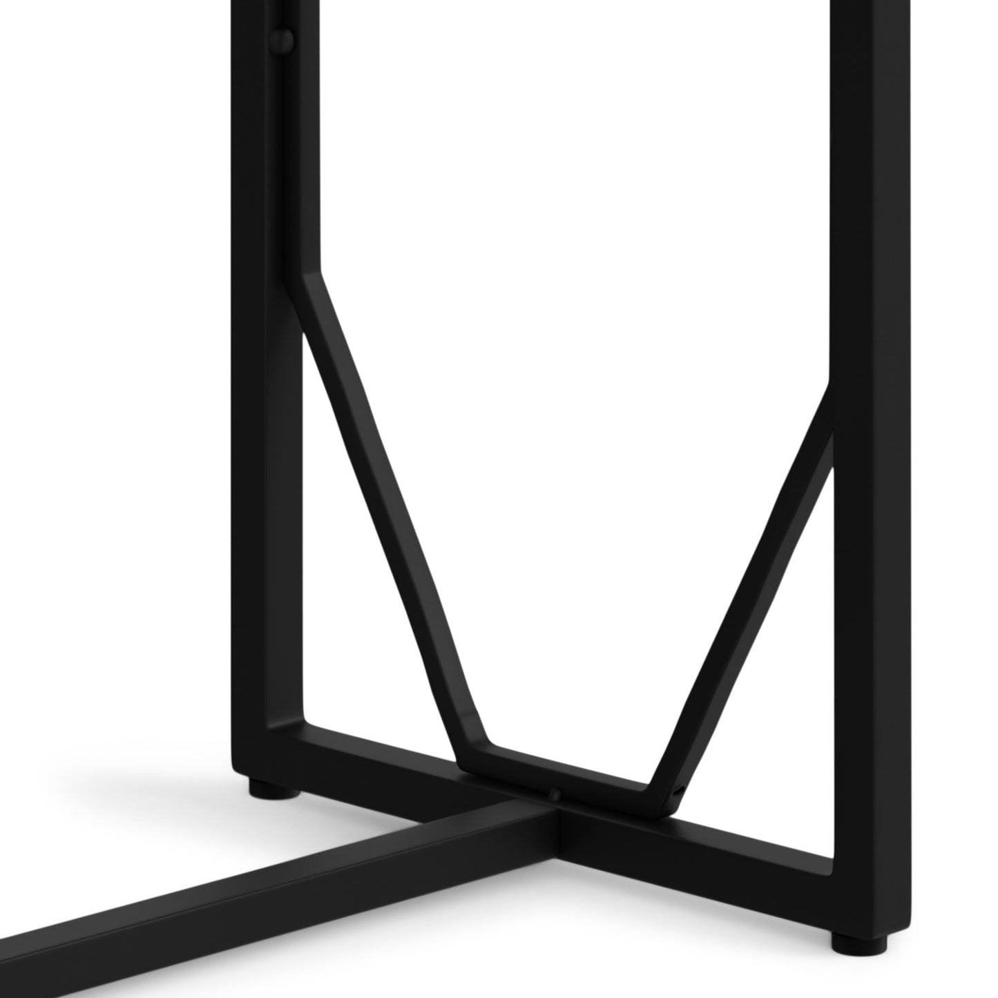 Peace Metal and Wood Accent Table with Diamond-Shaped Design