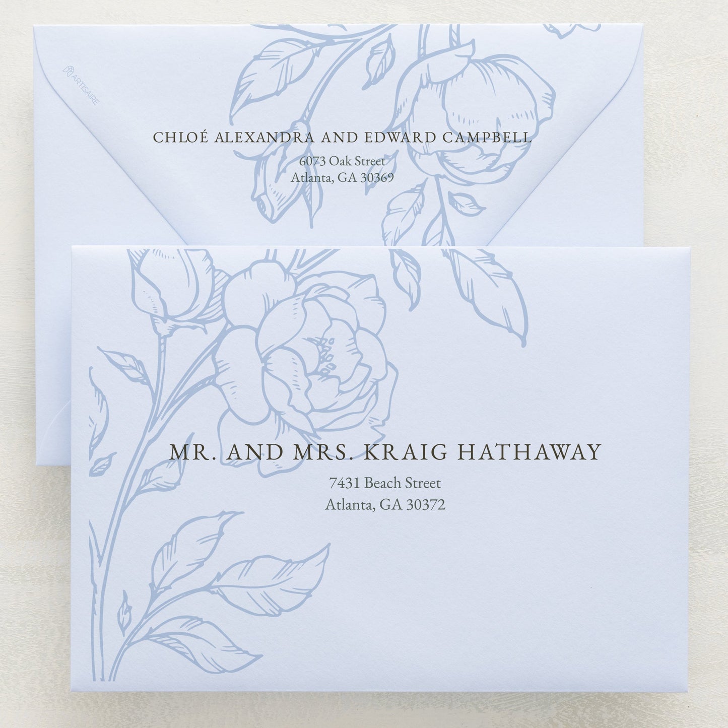 Climbing Roses Addressed Envelopes