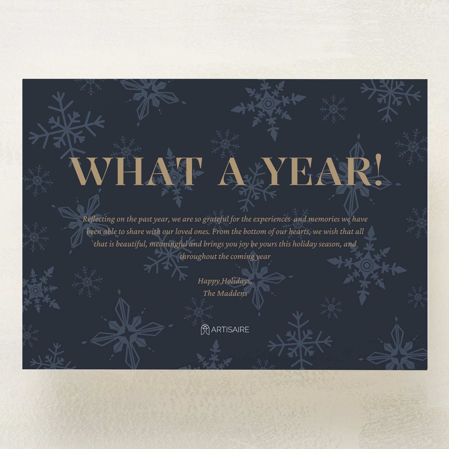 Snowflake Serenade Holiday Postcard