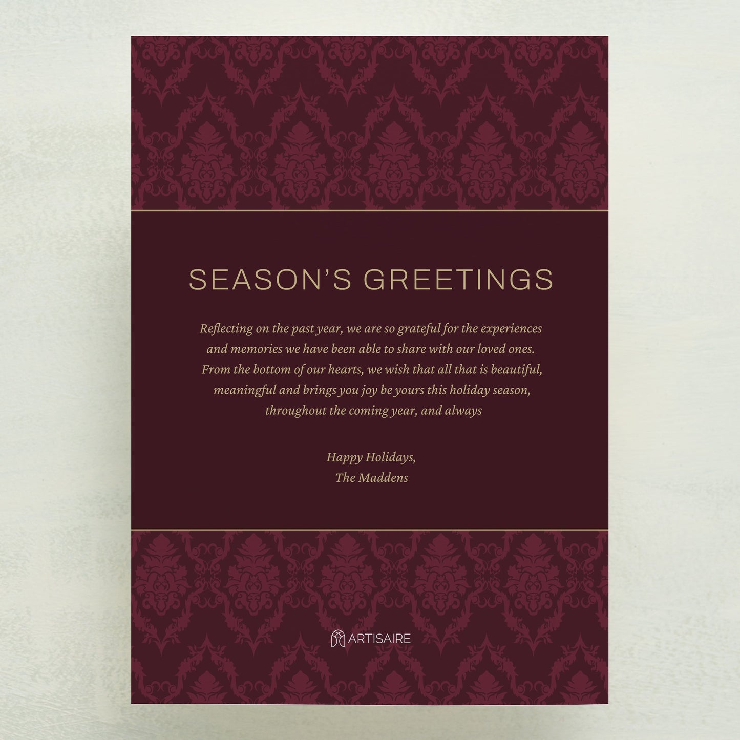 Family Traditions Holiday Postcard