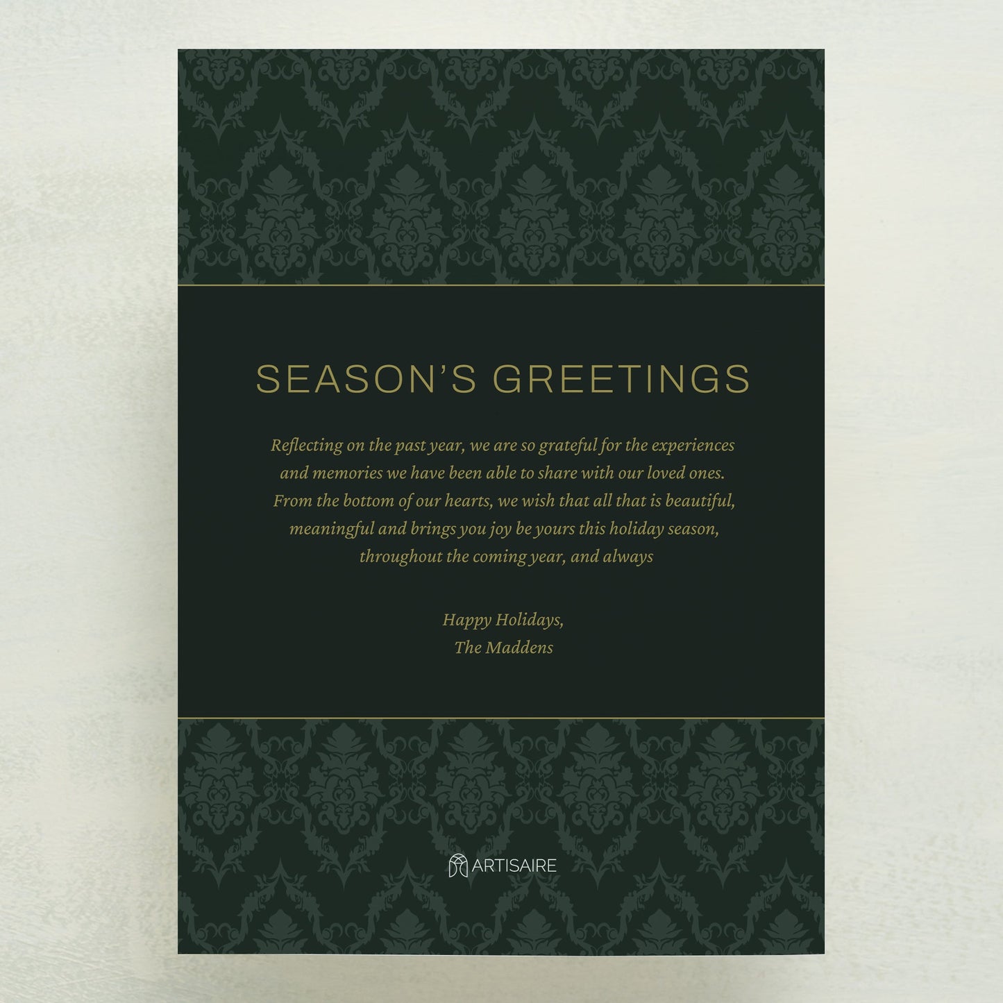 Family Traditions Holiday Postcard