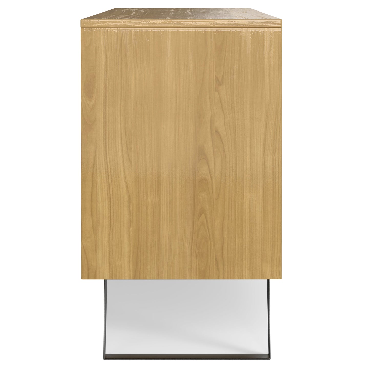 Peak 2-Door Buffet Cabinet with 3 Drawers and Metal Angled Legs