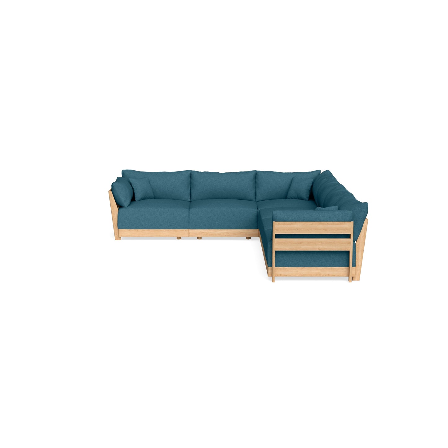 Slipcover Only - Modular Bondi 6-Seater Corner Sectional in Aegean Blue