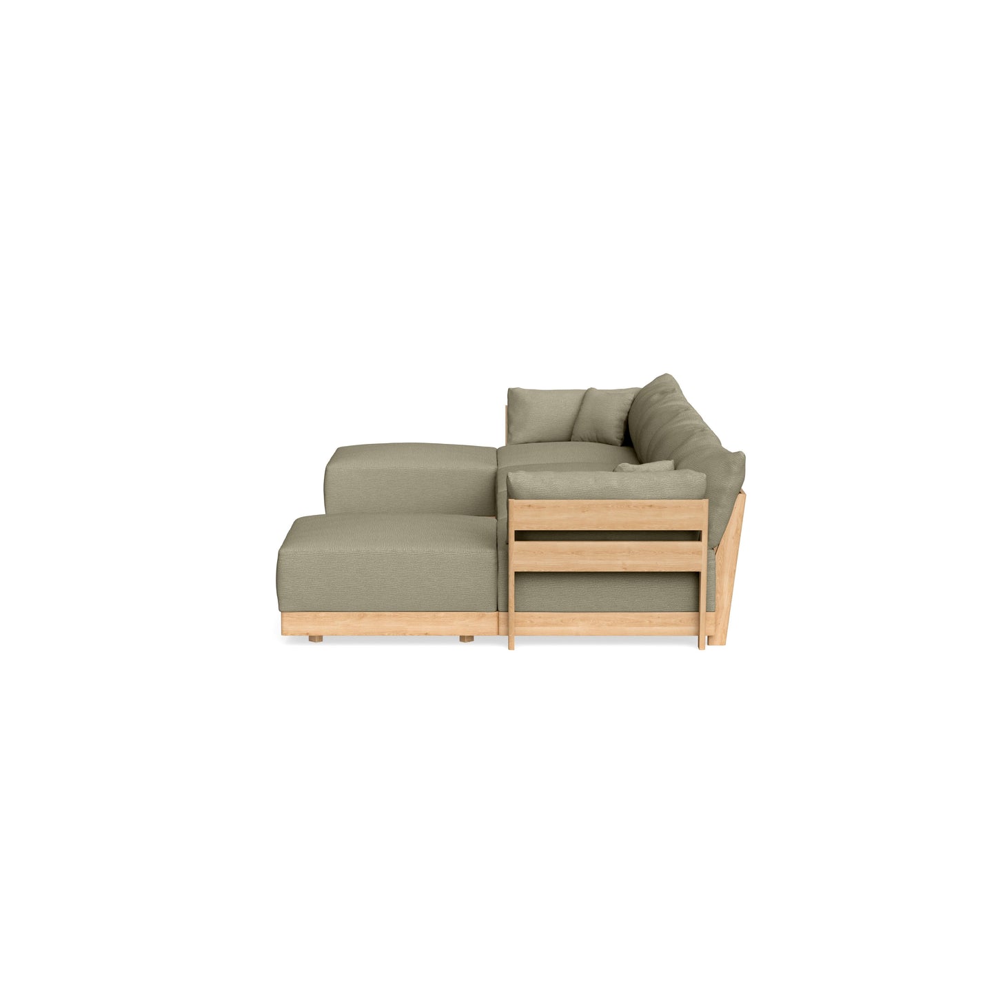 Modular Bondi Latte 4-Seater U-Sectional in Cappuccino | Classic Blend
