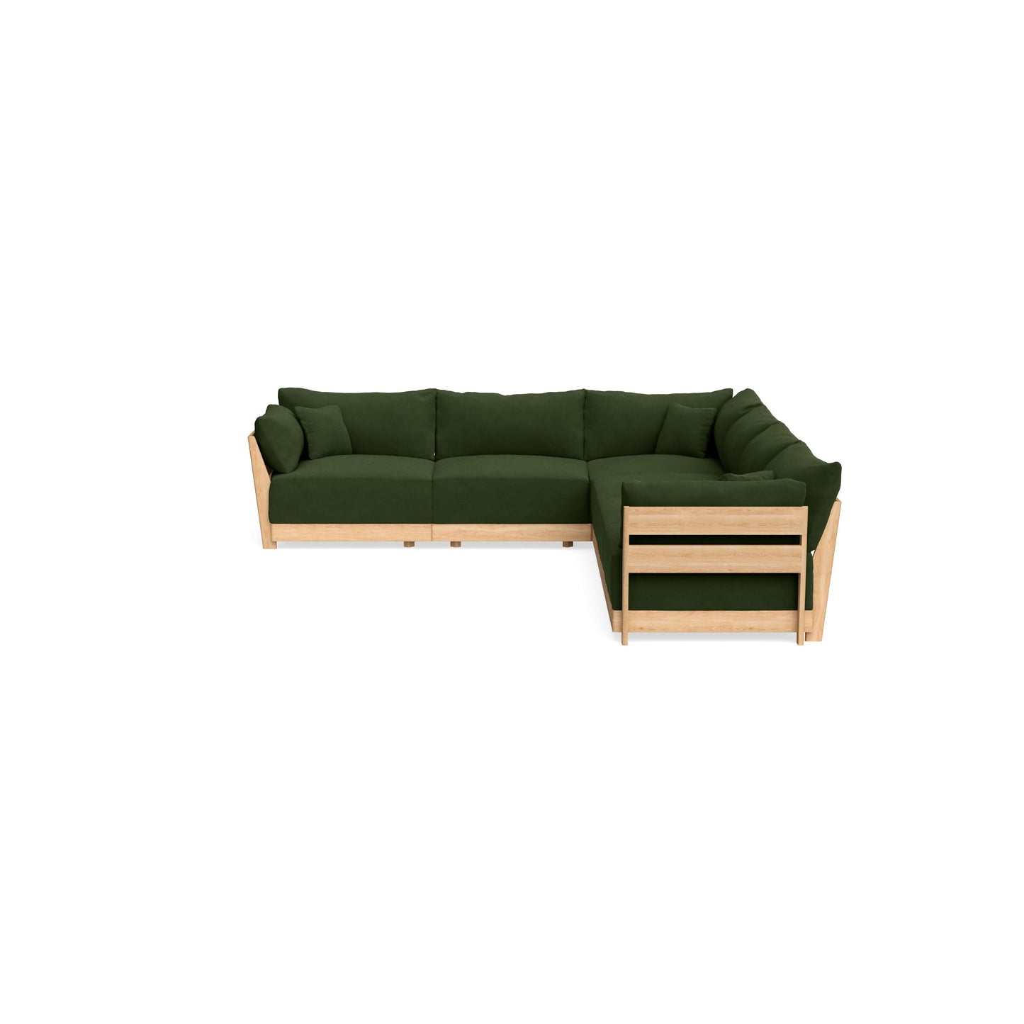 Slipcover Only - Modular Bondi 6-Seater Corner Sectional in Tuscan Green