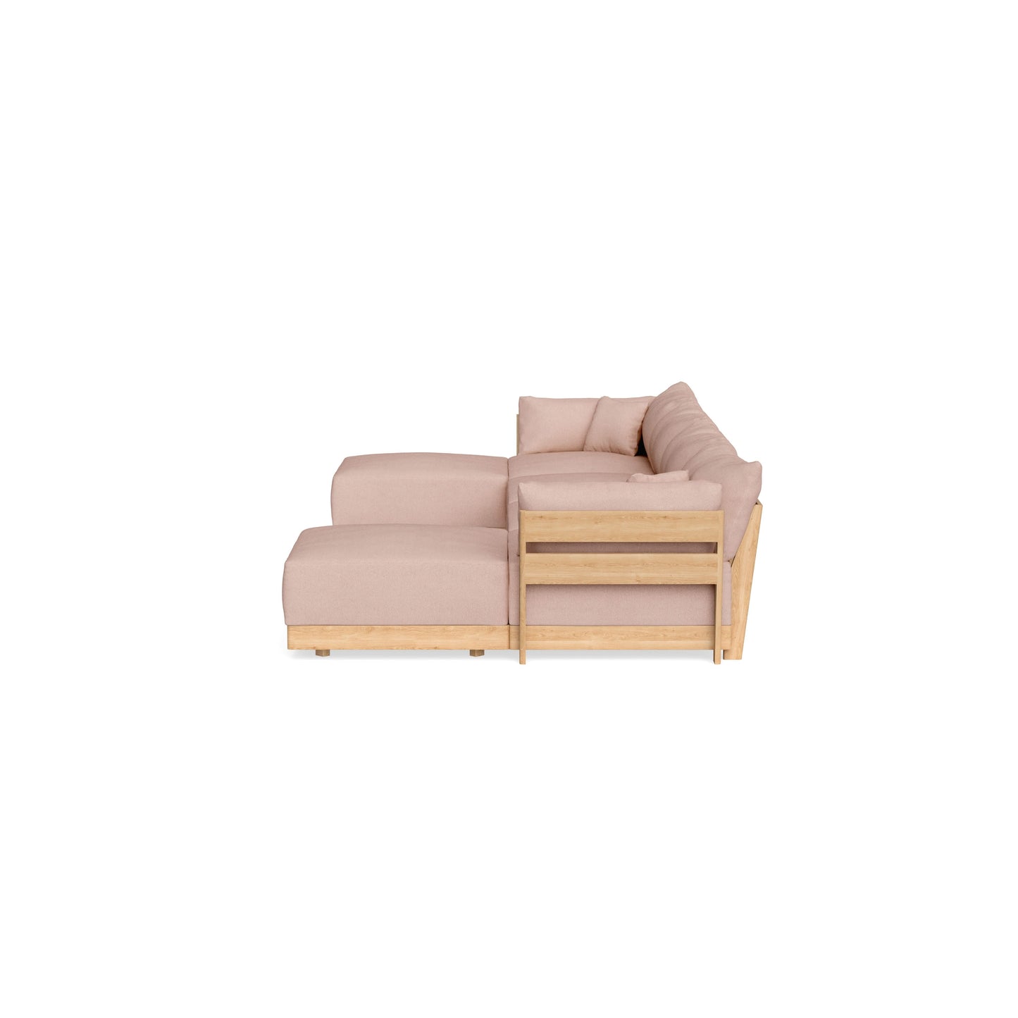 Slipcover Only - Modular Bondi 4-Seater U-Sectional in Rose Quartz