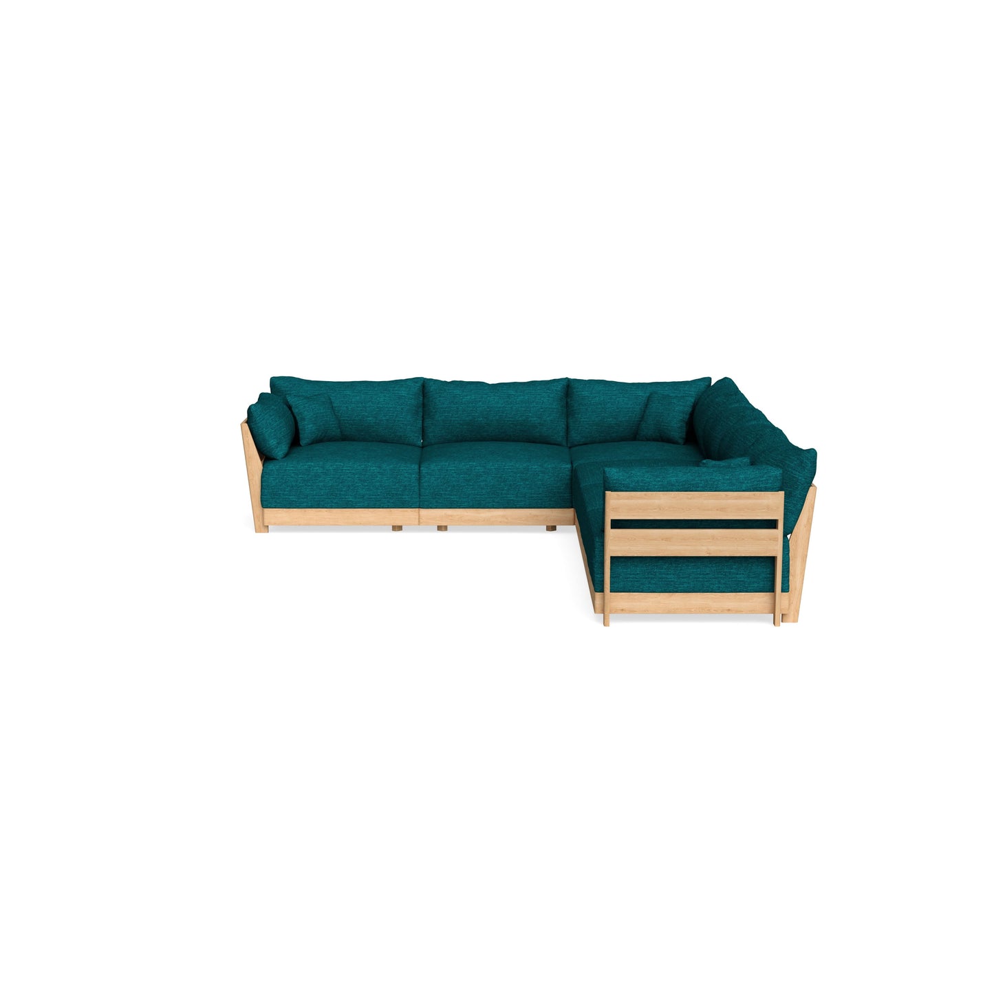 Slipcover Only - Modular Bondi 6-Seater Corner Sectional in Marine Teal