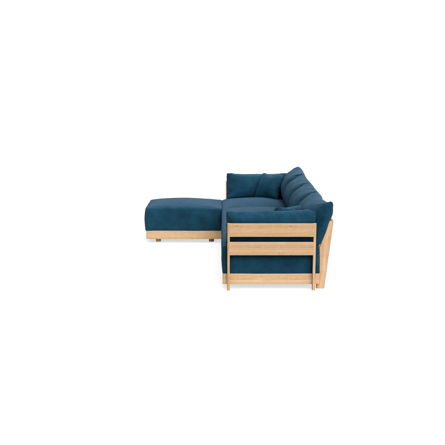 Slipcover Only - Modular Bondi 4-Seater Sectional in Commodore Blue