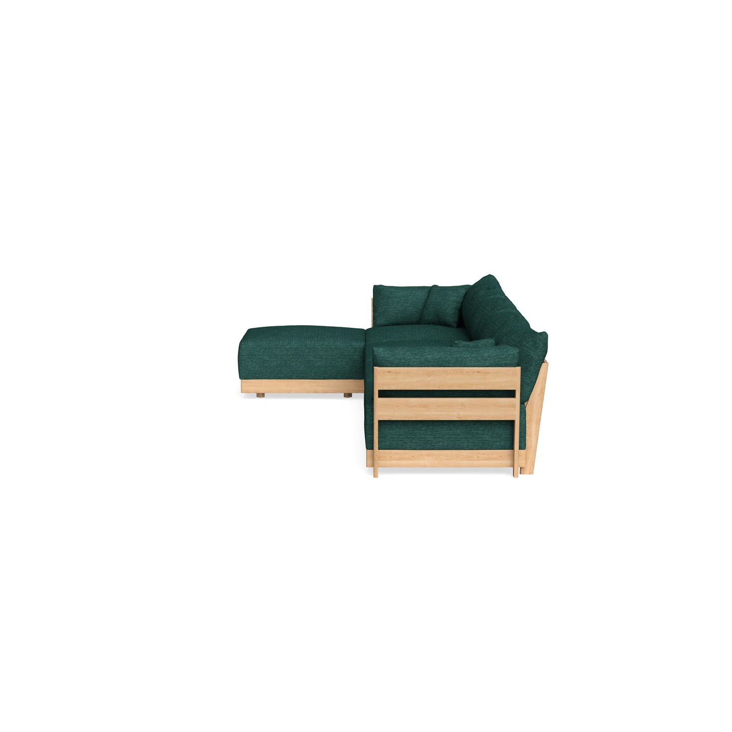 Slipcover Only - Modular Bondi 4-Seater Sectional in Forest Green