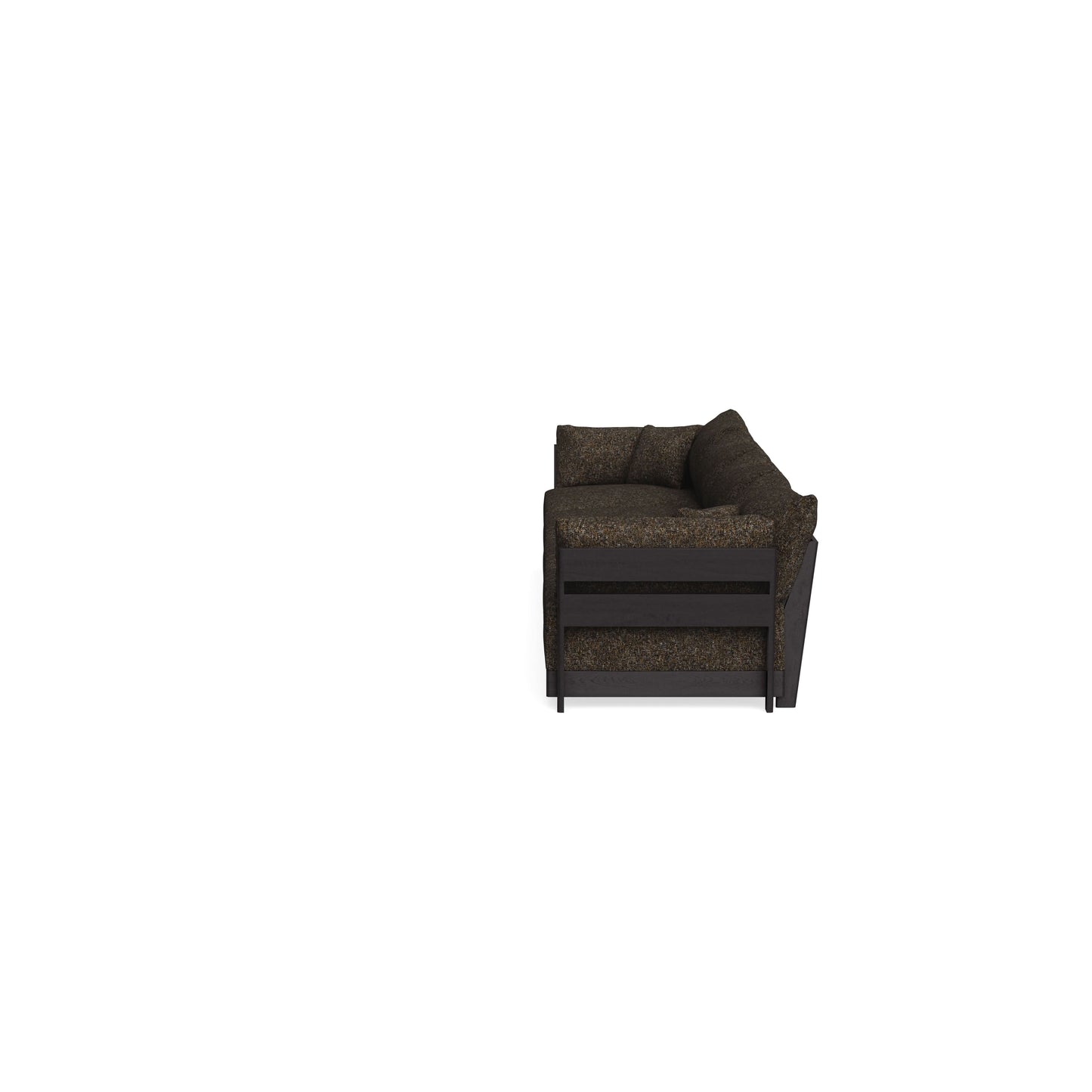 Modular Bondi Black 4-Seater Sofa in Phantom | Memory Foam Blend