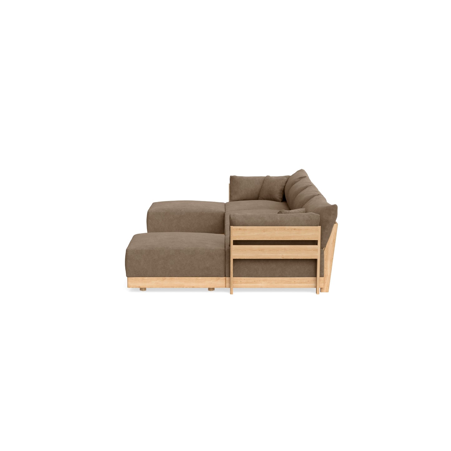 Slipcover Only - Modular Bondi 4-Seater U-Sectional in Coffee