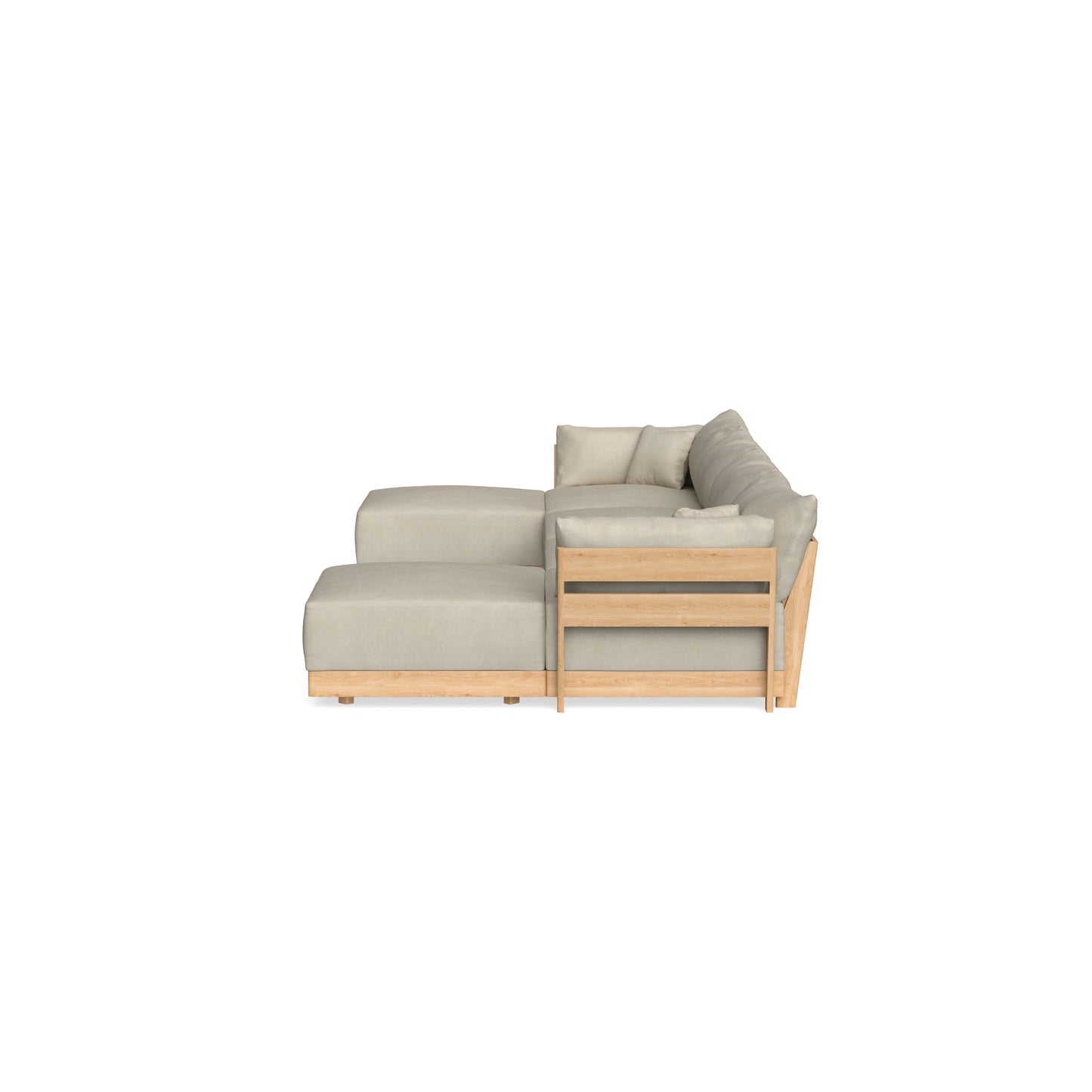 Slipcover Only - Modular Bondi 4-Seater U-Sectional in Almond