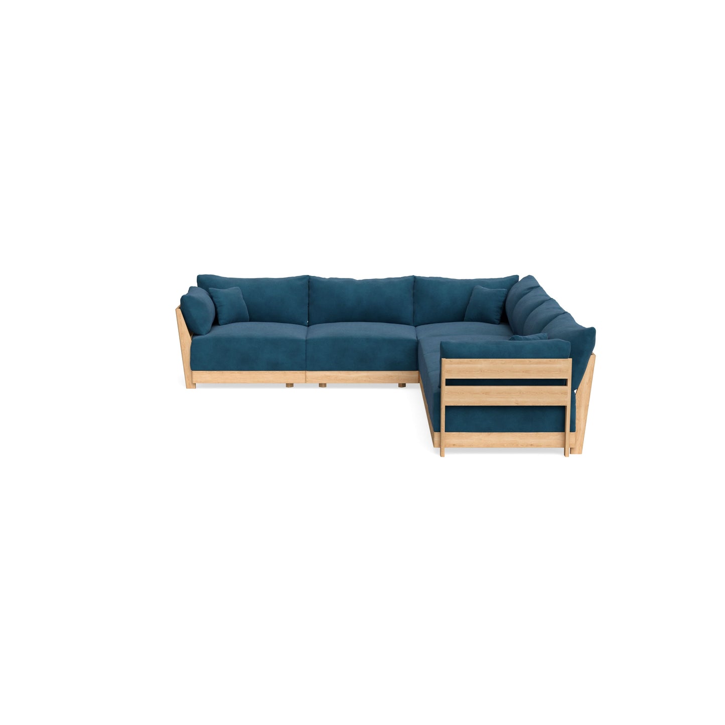 Slipcover Only - Modular Bondi 6-Seater Corner Sectional in Commodore Blue