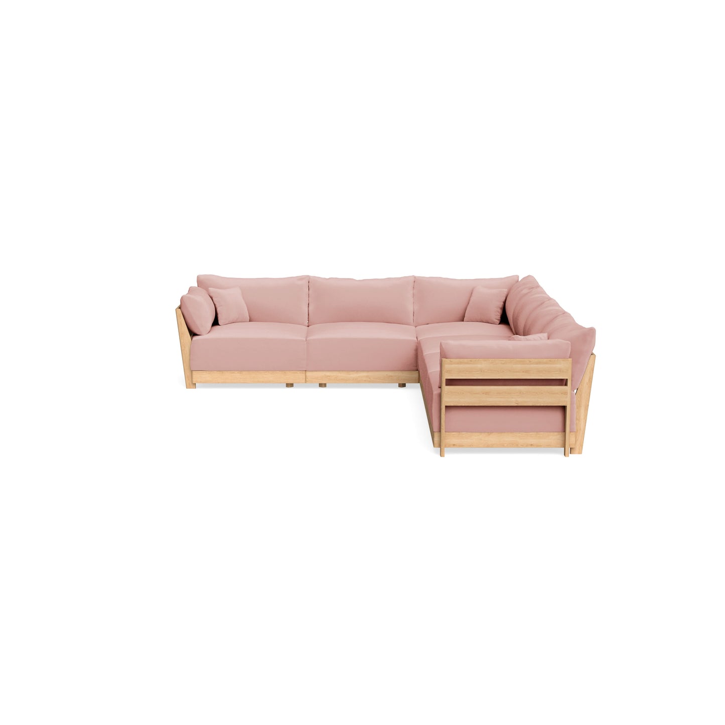 Slipcover Only - Modular Bondi 6-Seater Corner Sectional in Powder Pink