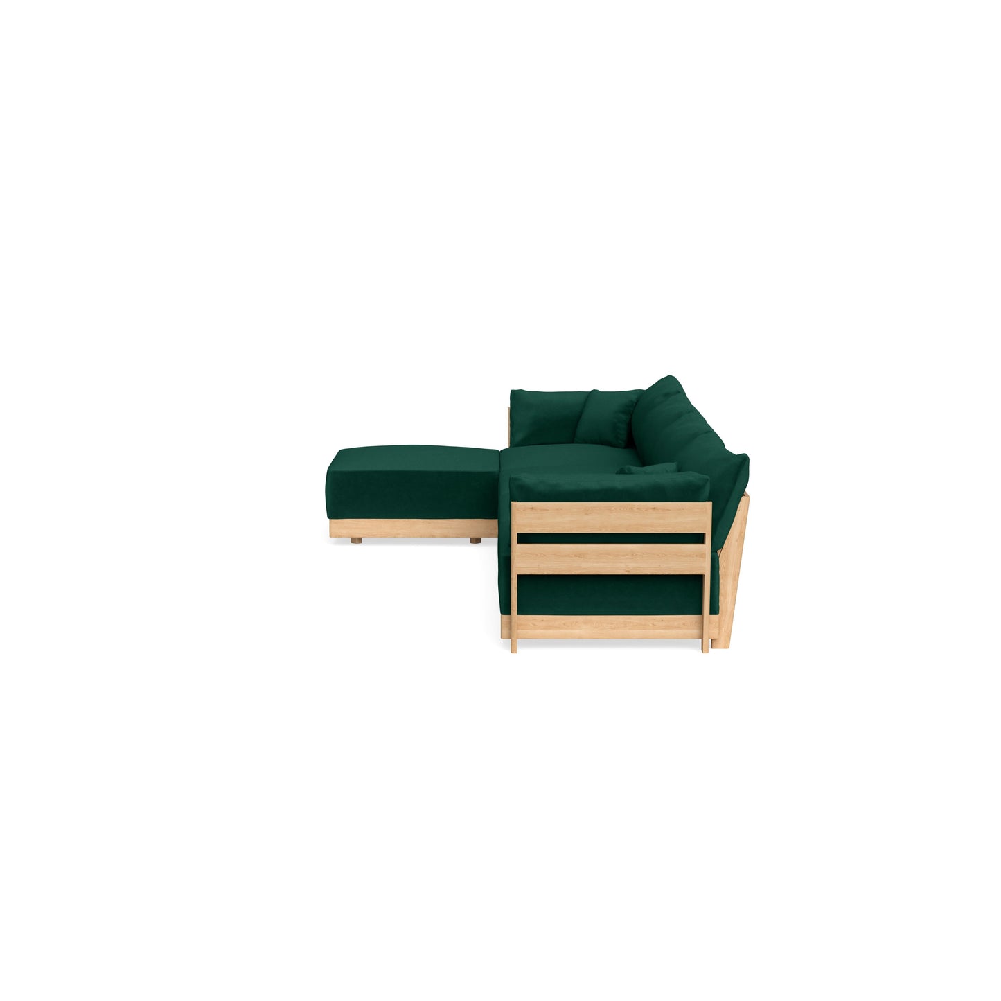 Slipcover Only - Modular Bondi 4-Seater Sectional in Evergreen