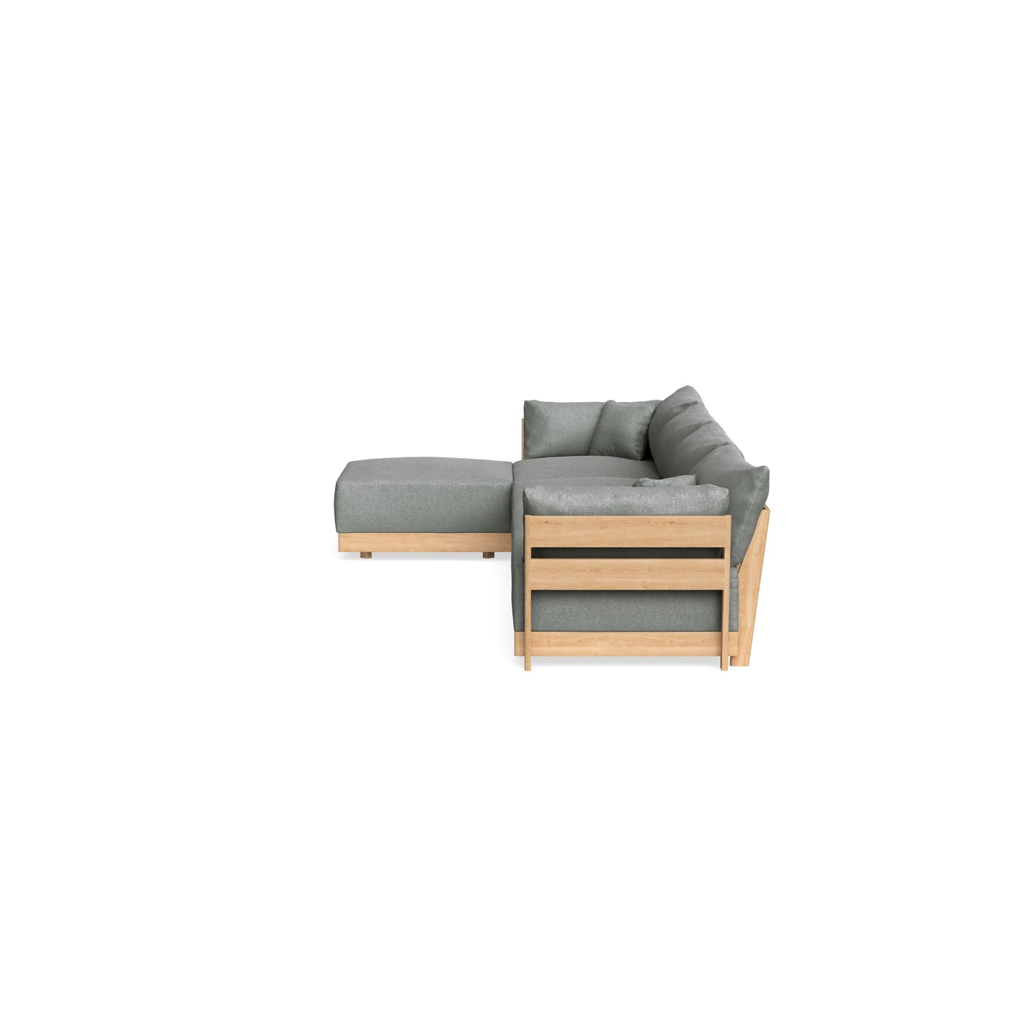 Slipcover Only - Modular Bondi 4-Seater Sectional in Storm Gray
