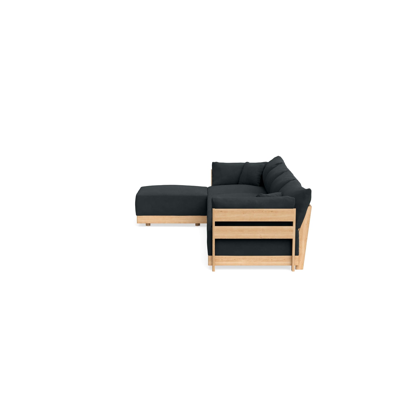 Slipcover Only - Modular Bondi 4-Seater Sectional in Obsidian