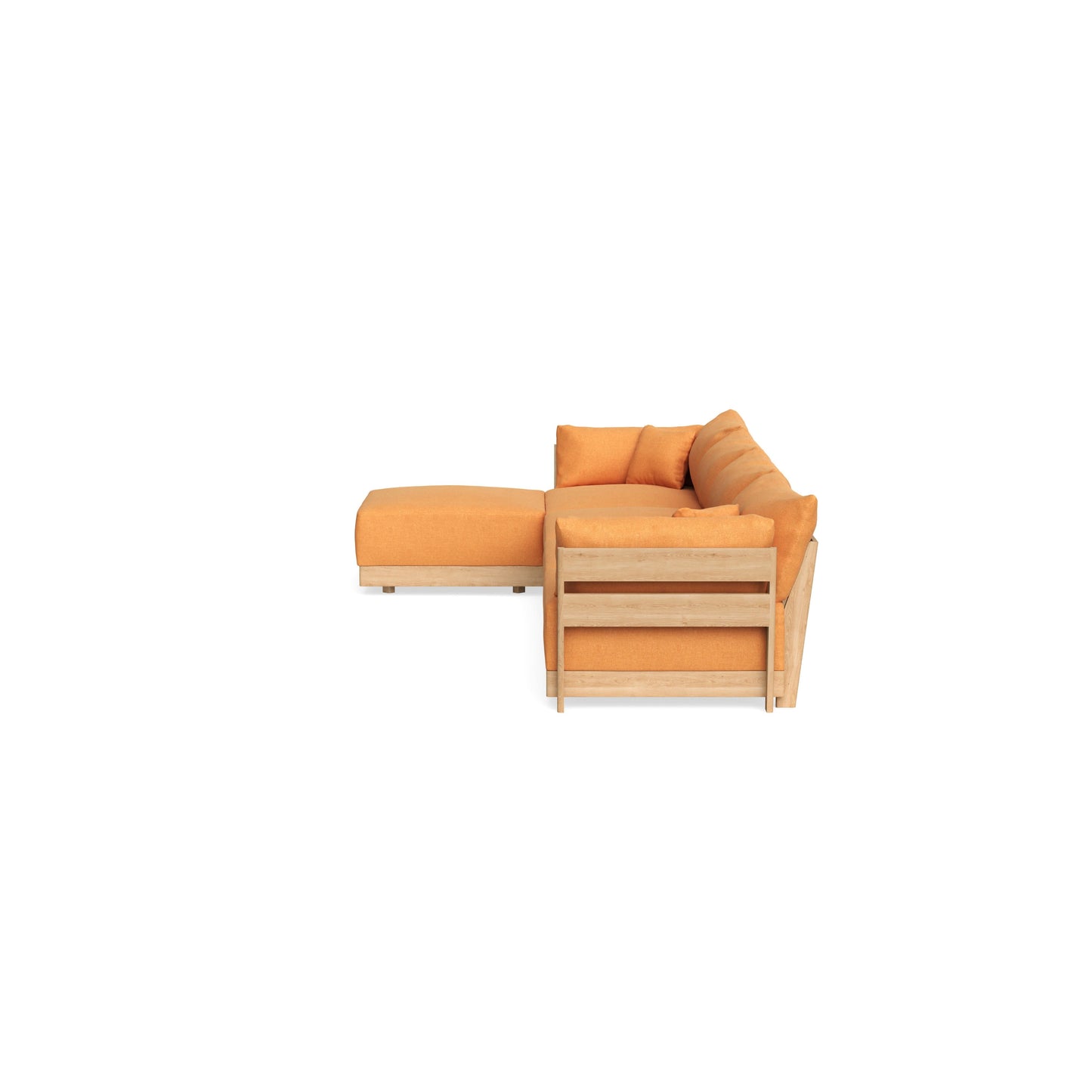 Slipcover Only - Modular Bondi 4-Seater Sectional in Tangerine