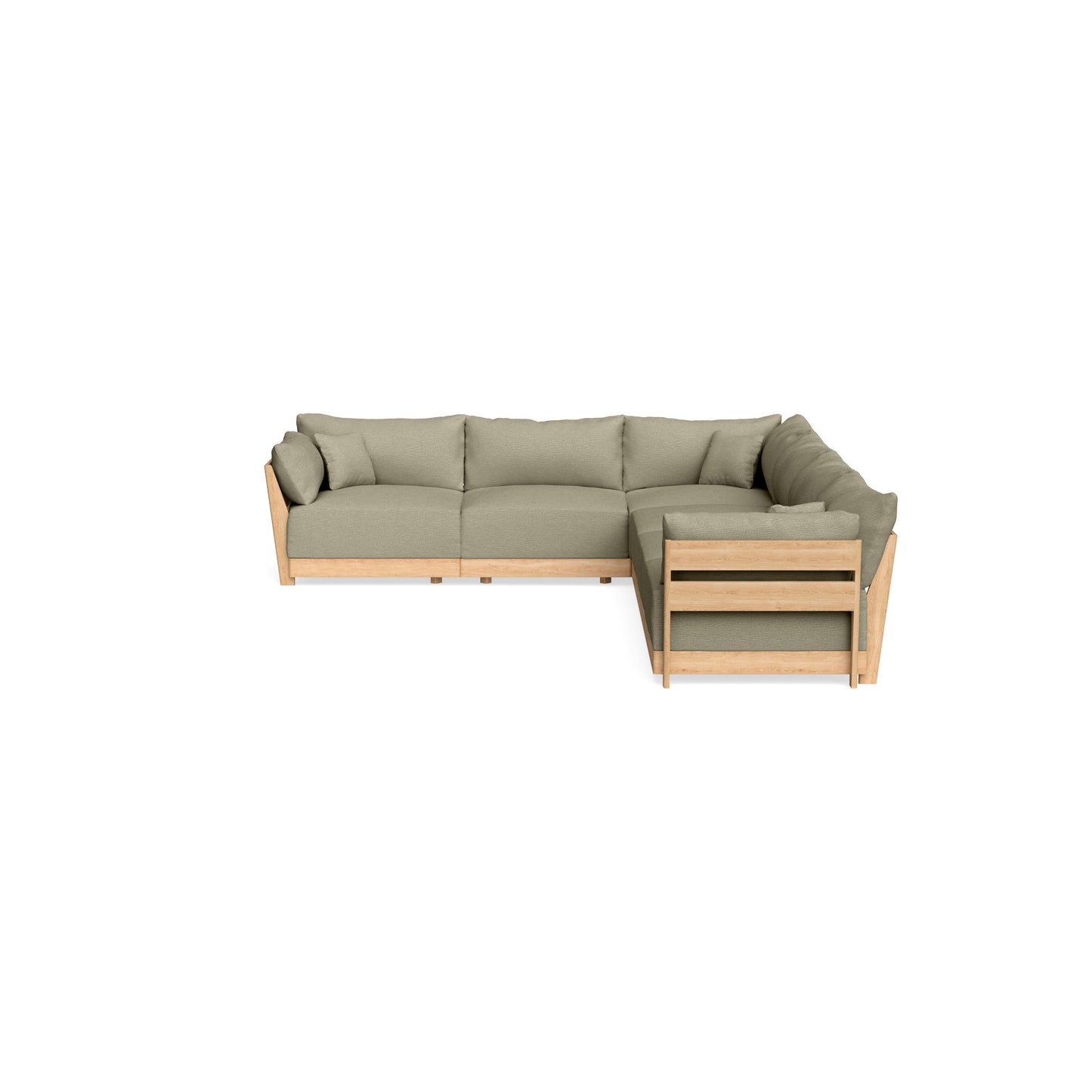 Modular Bondi Latte 6-Seater Corner Sectional in Cappuccino | Classic Blend