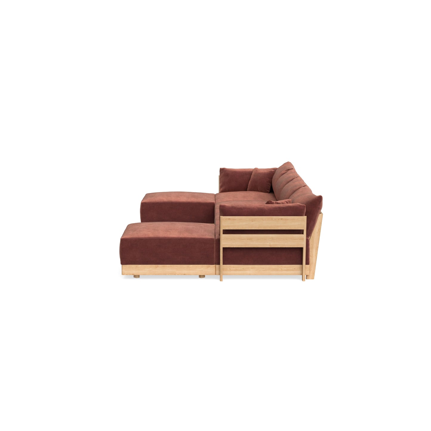 Slipcover Only - Modular Bondi 4-Seater U-Sectional in Spice