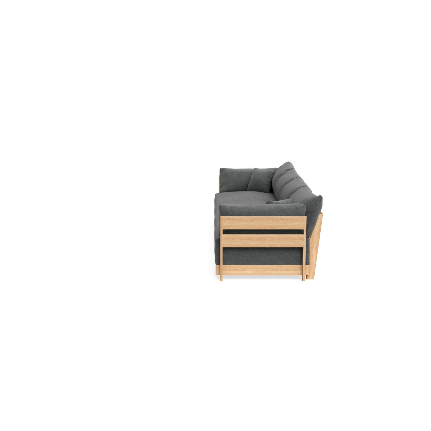 Slipcover Only - Modular Bondi 4-Seater Sofa in Chimney Gray