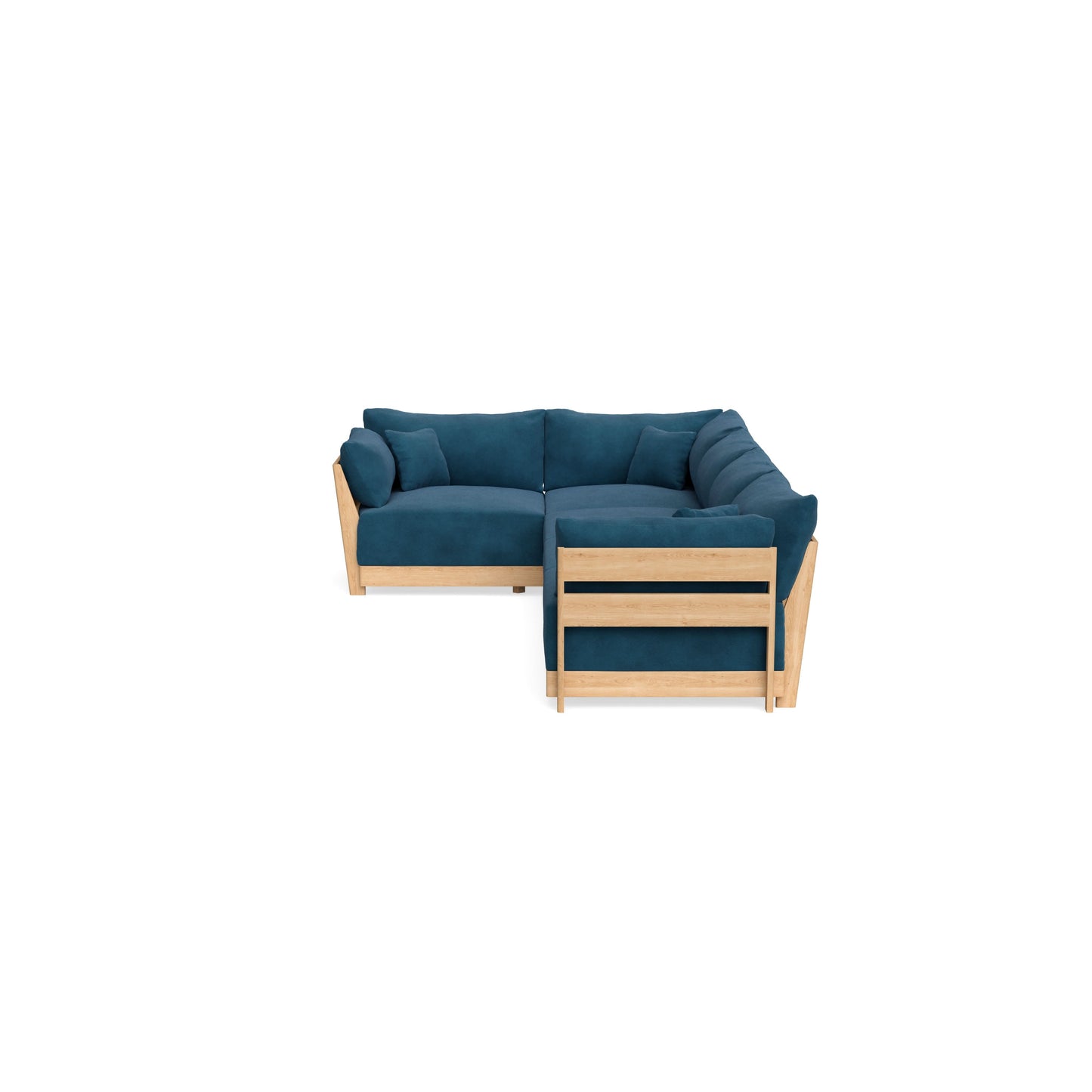 Slipcover Only - Modular Bondi 5-Seater L-Sectional in Commodore Blue