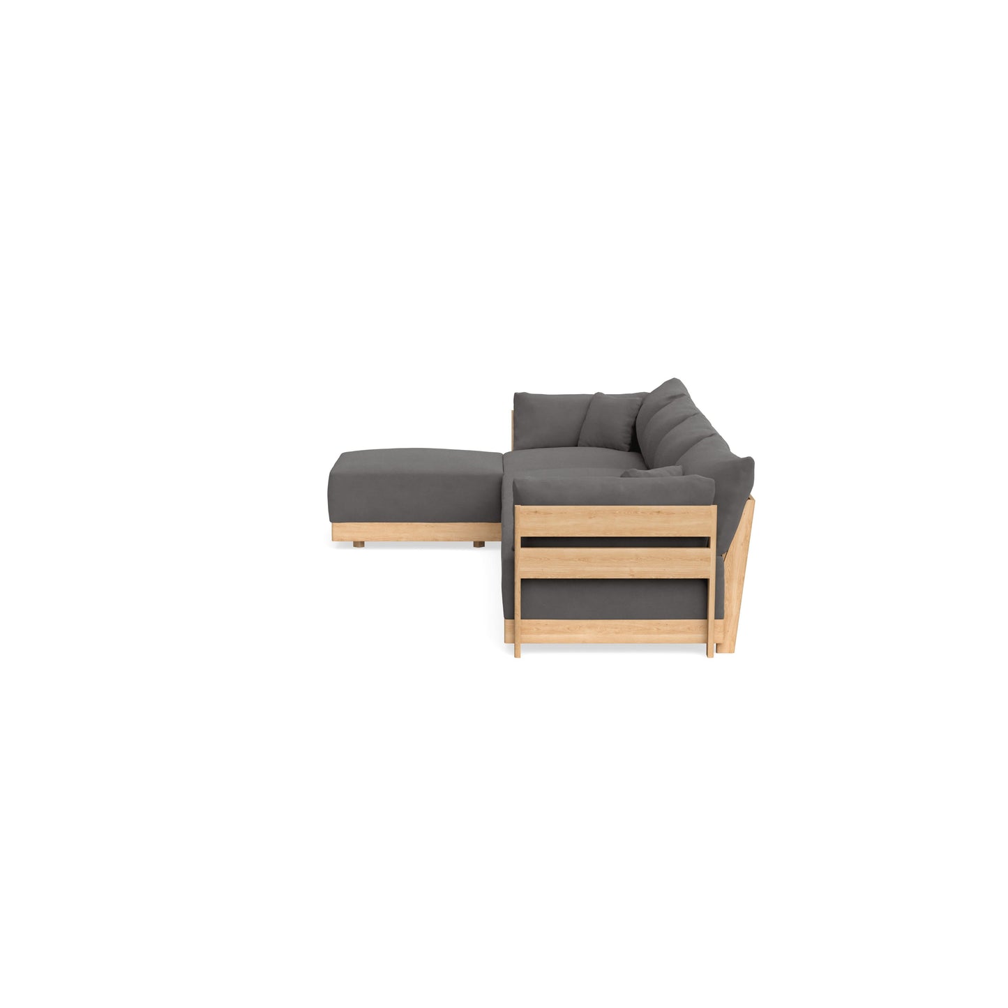 Slipcover Only - Modular Bondi 4-Seater Sectional in Burnt Ember