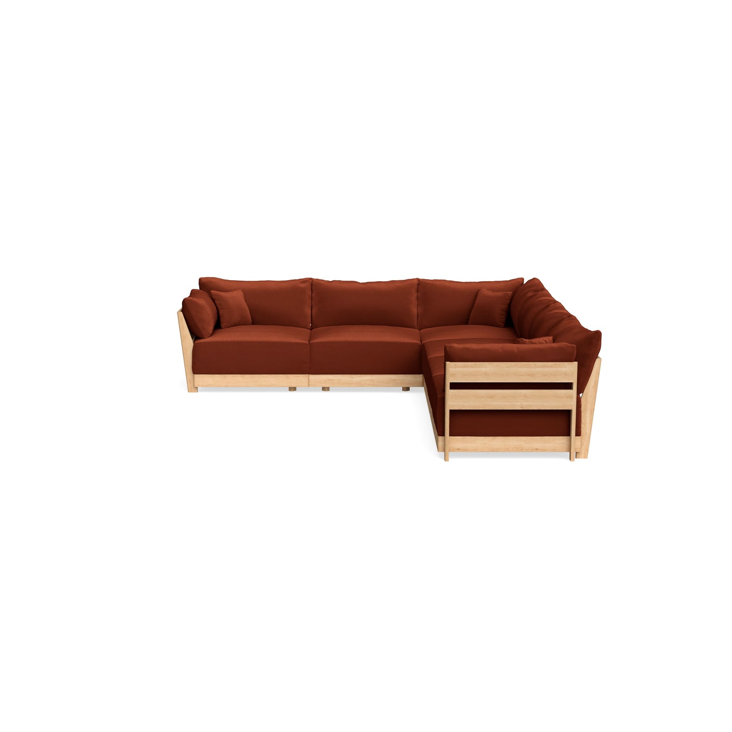 Slipcover Only - Modular Bondi 6-Seater Corner Sectional in Rust
