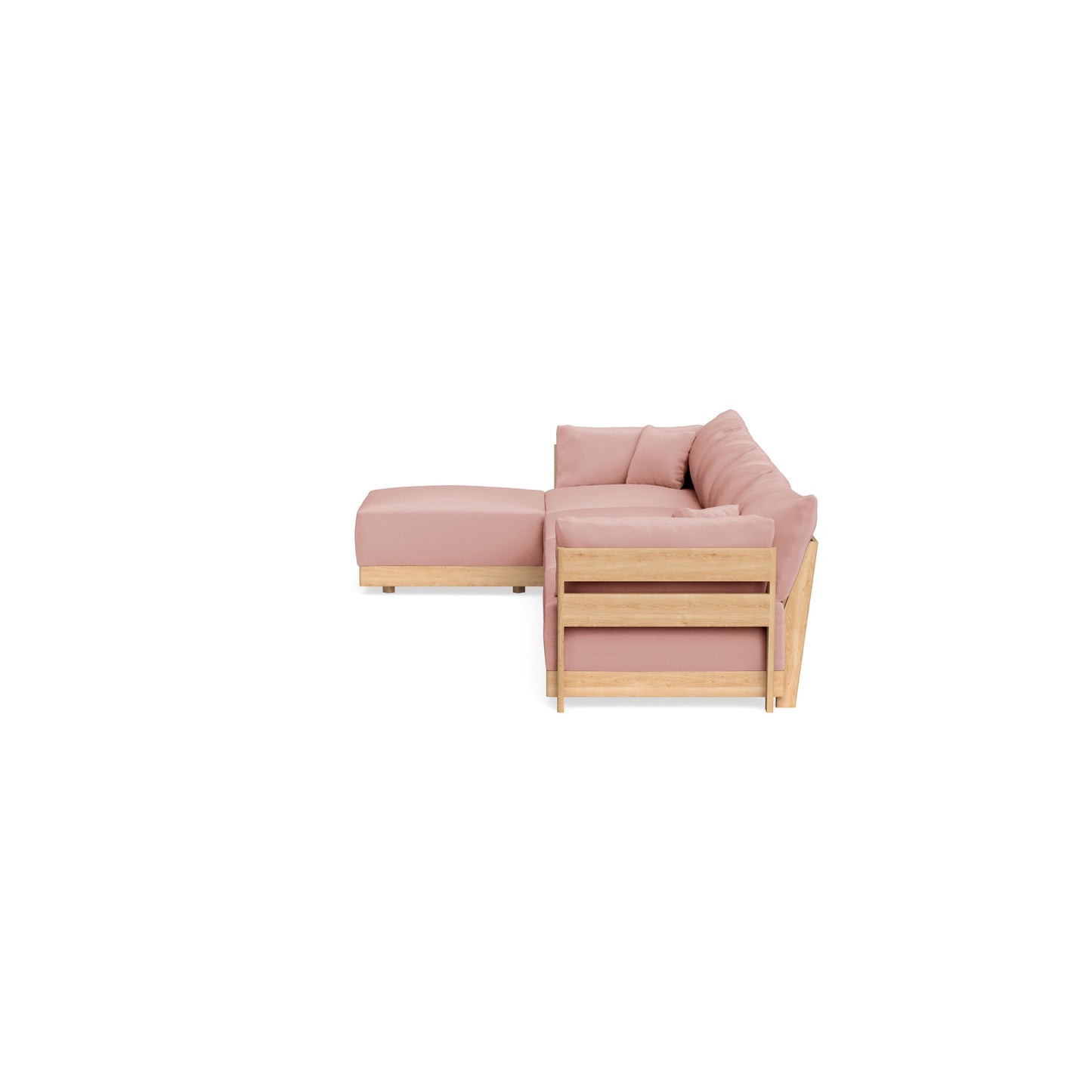 Slipcover Only - Modular Bondi 4-Seater Sectional in Powder Pink