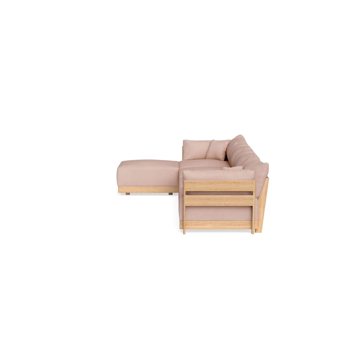 Slipcover Only - Modular Bondi 4-Seater Sectional in Rose Quartz