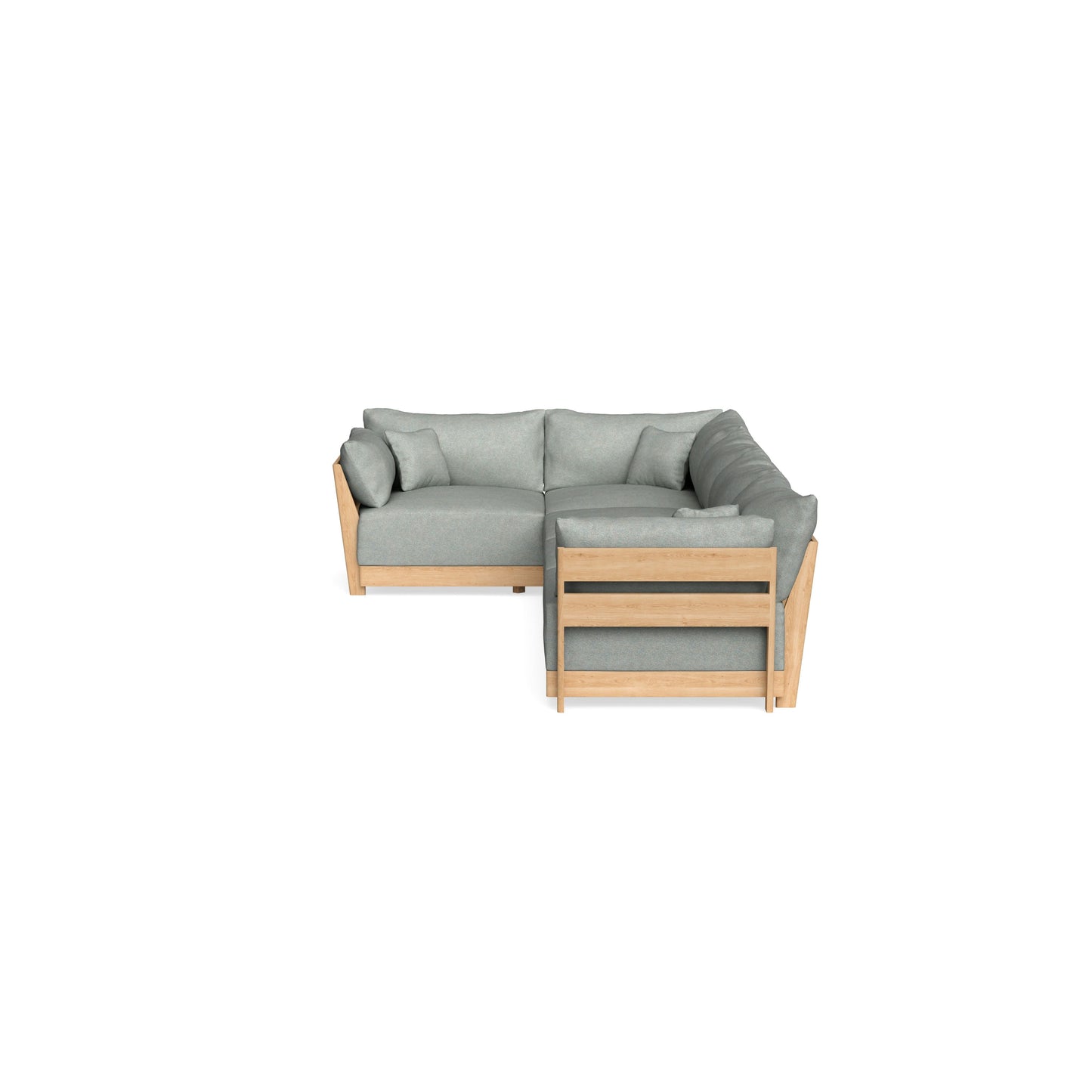 Modular Bondi Latte 5-Seater L-Sectional in Spa | Classic Blend