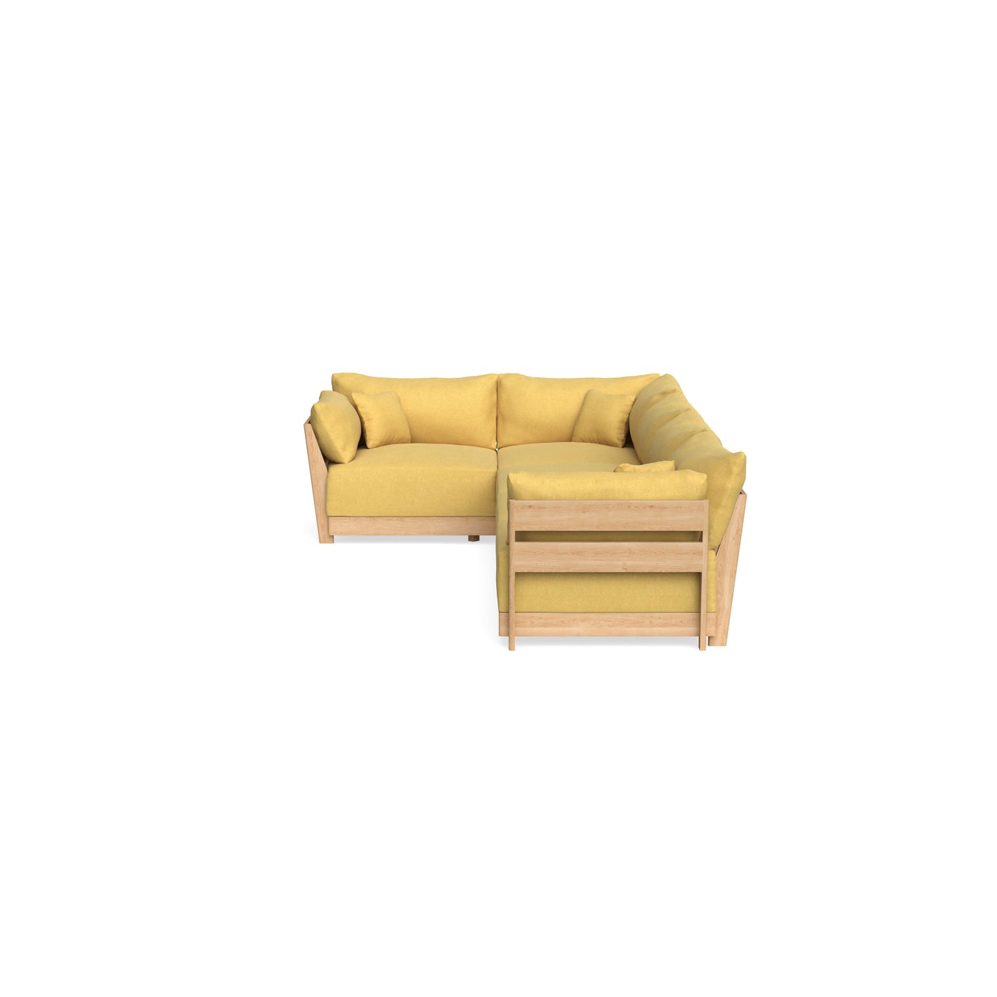 Slipcover Only - Modular Bondi 5-Seater L-Sectional in Goldenrod