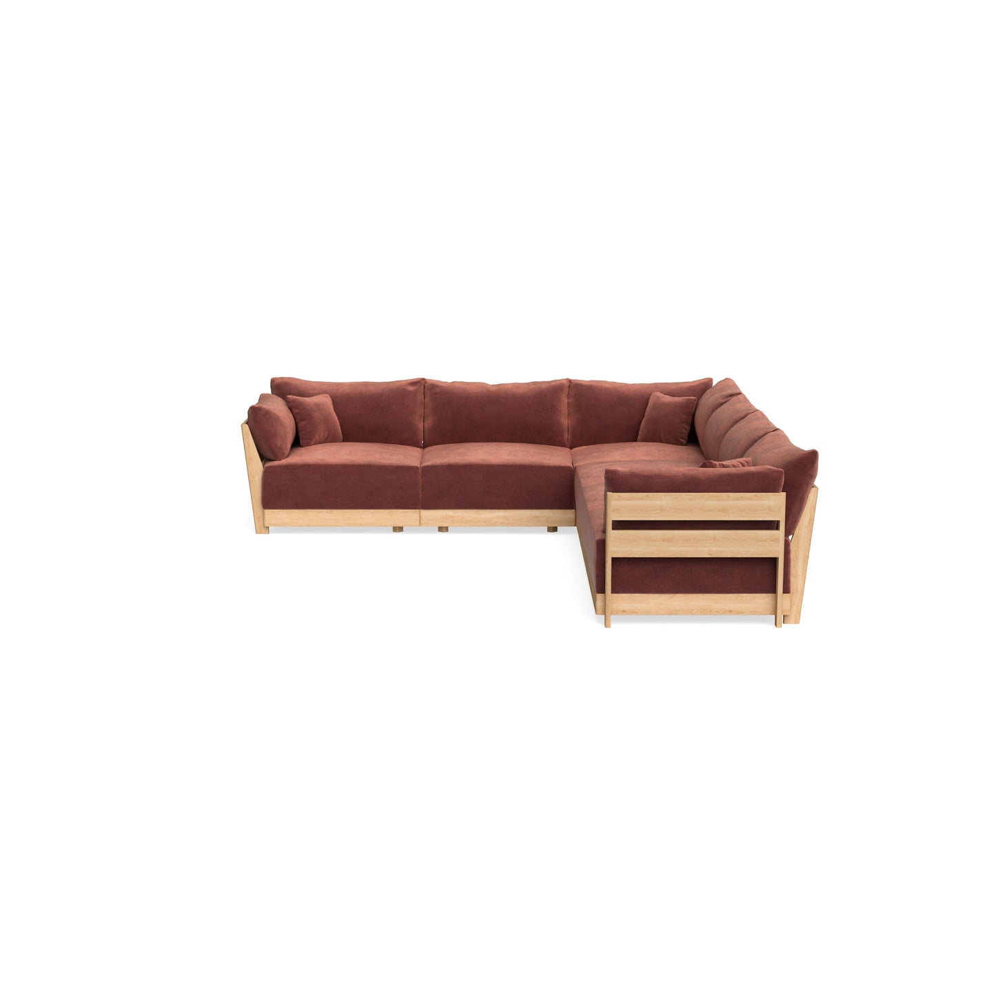 Slipcover Only - Modular Bondi 6-Seater Corner Sectional in Spice