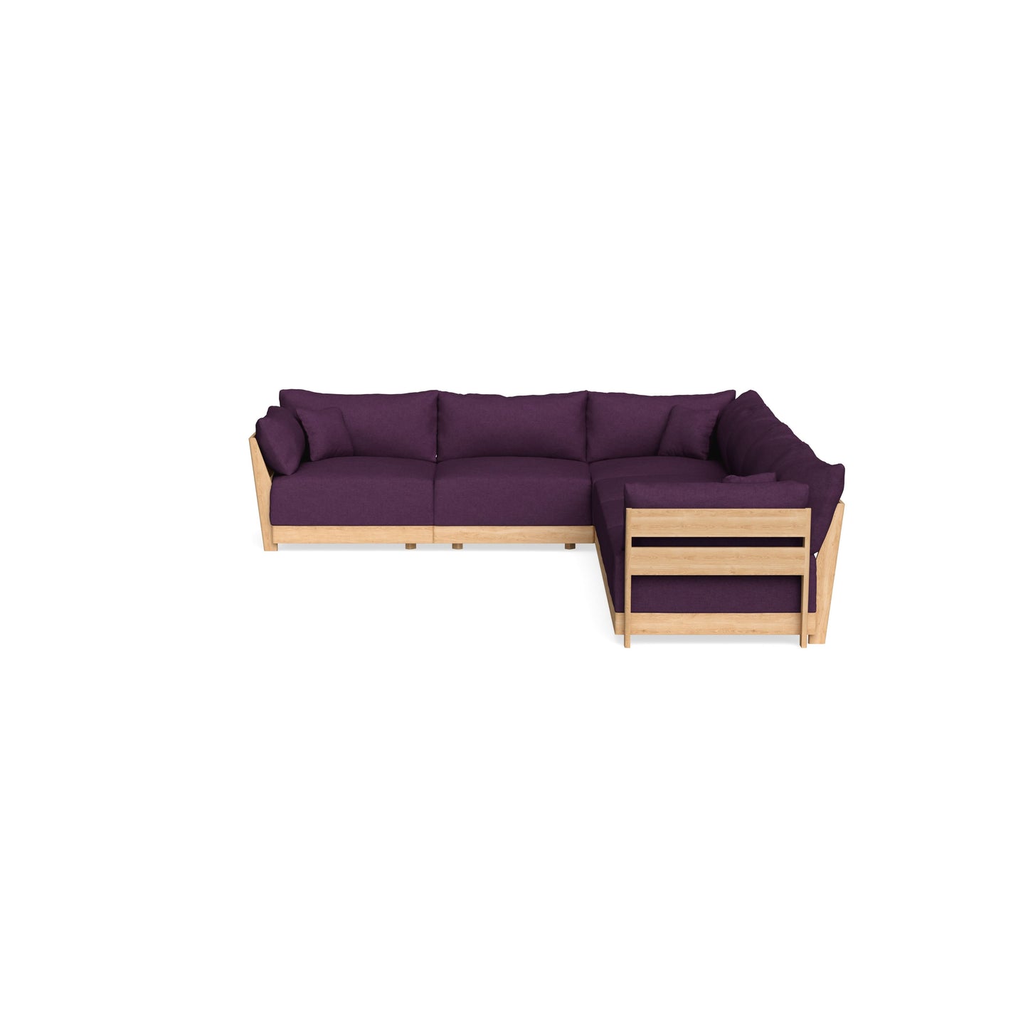 Slipcover Only - Modular Bondi 6-Seater Corner Sectional in Aubergine