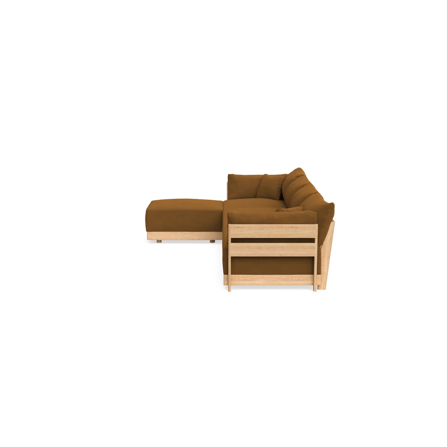 Slipcover Only - Modular Bondi 4-Seater Sectional in Cognac