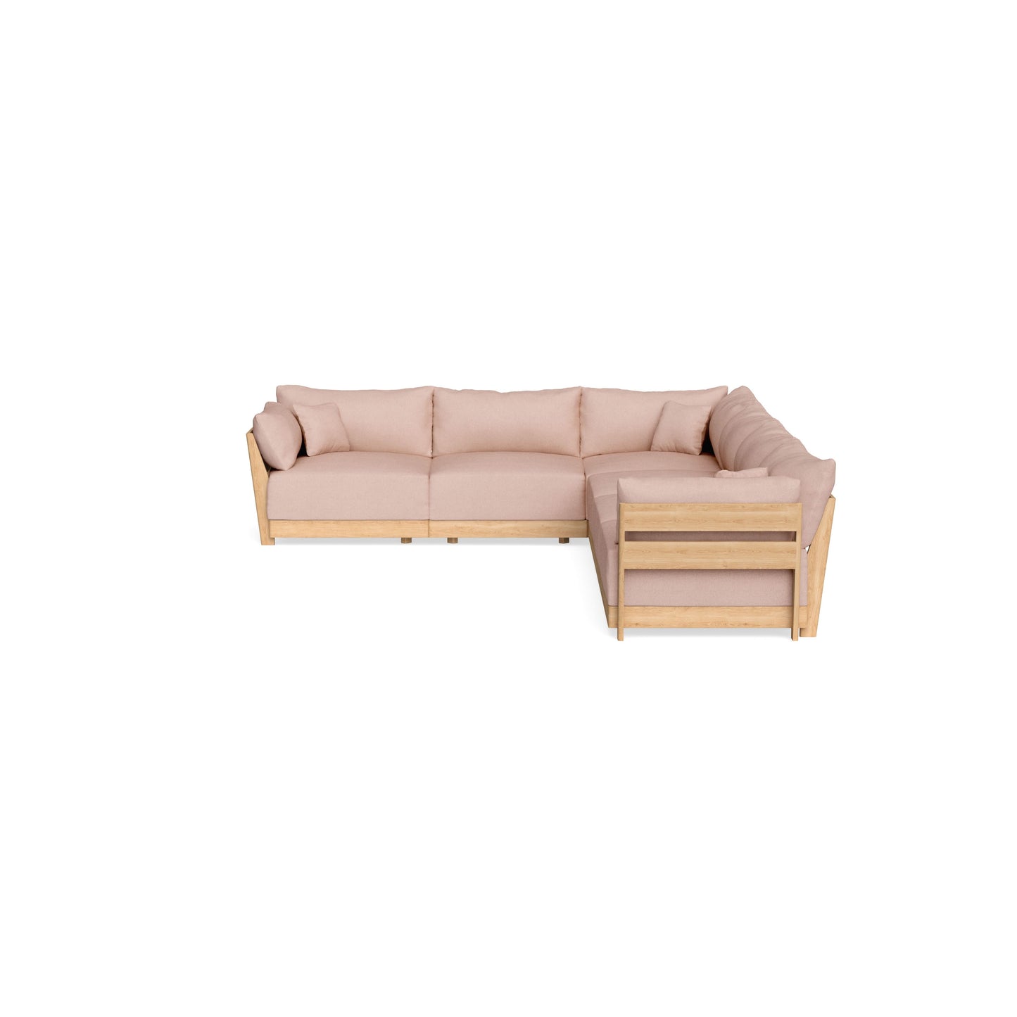 Slipcover Only - Modular Bondi 6-Seater Corner Sectional in Rose Quartz