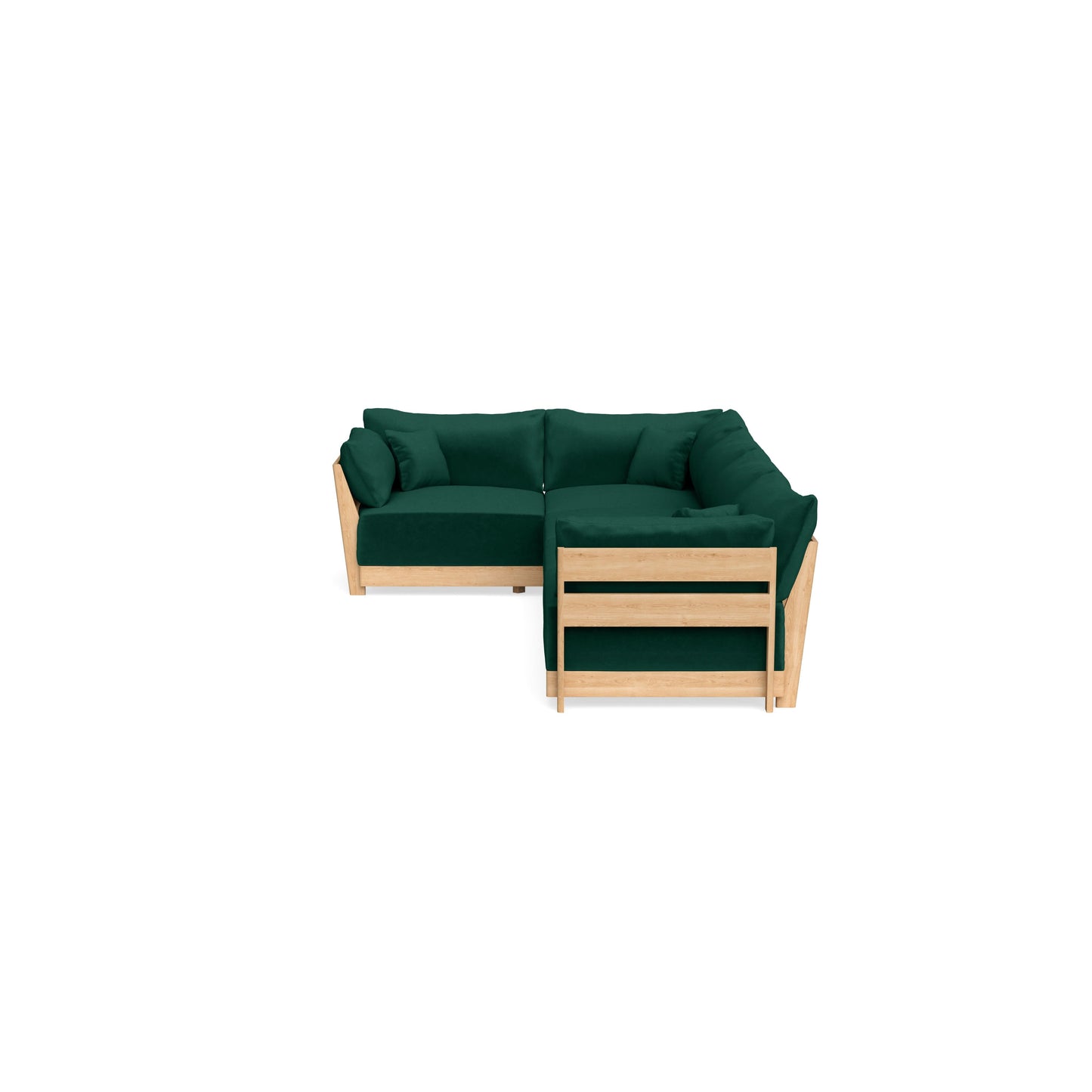 Slipcover Only - Modular Bondi 5-Seater L-Sectional in Evergreen