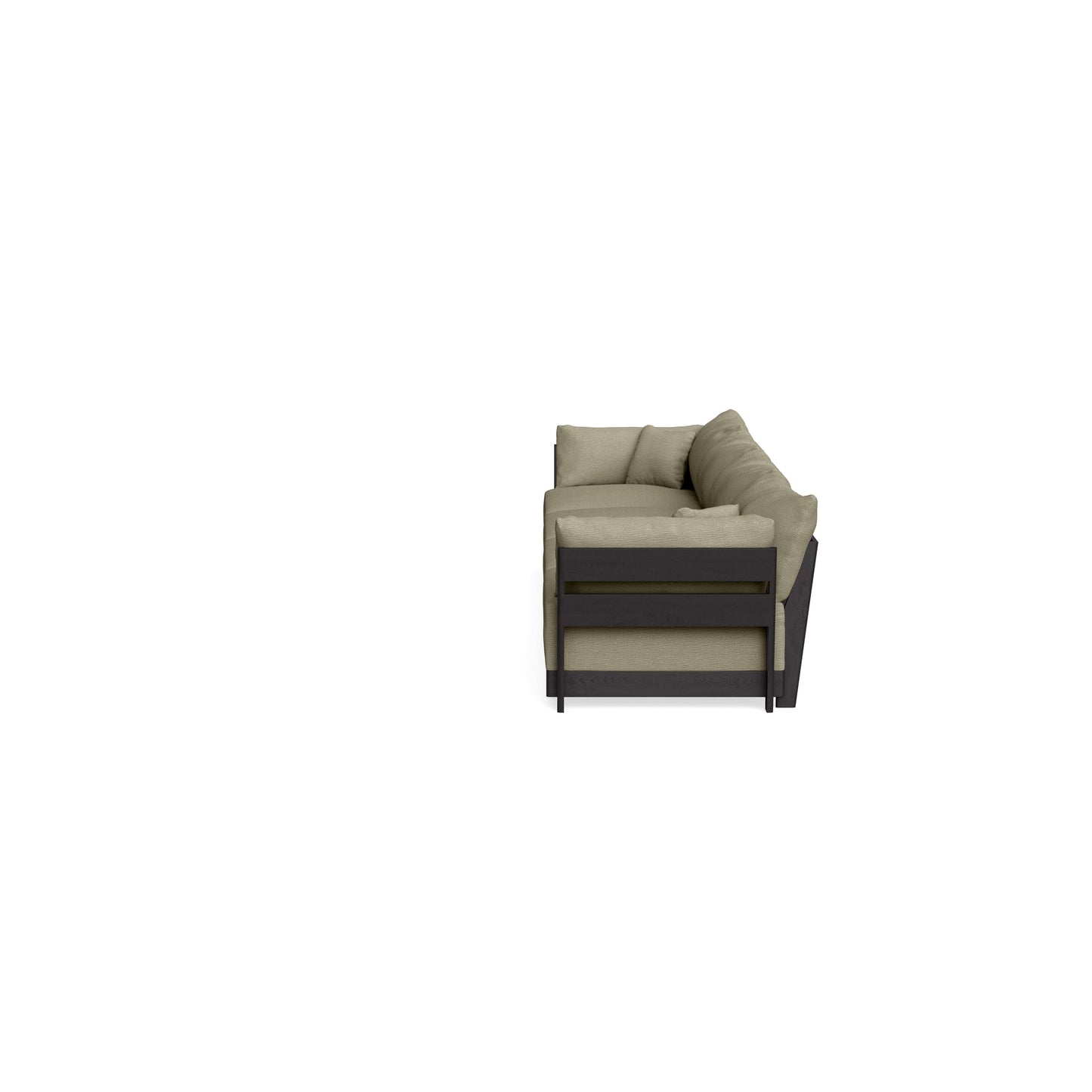 Modular Bondi Black 4-Seater Sofa in Cappuccino | Memory Foam Blend