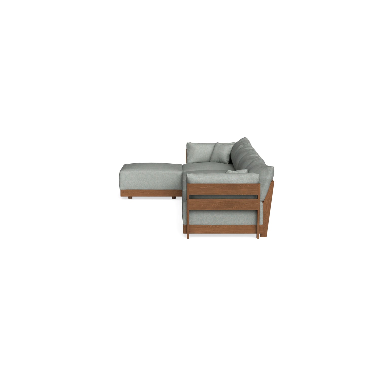 Modular Bondi Espresso 4-Seater Sectional in Spa | Memory Foam Blend