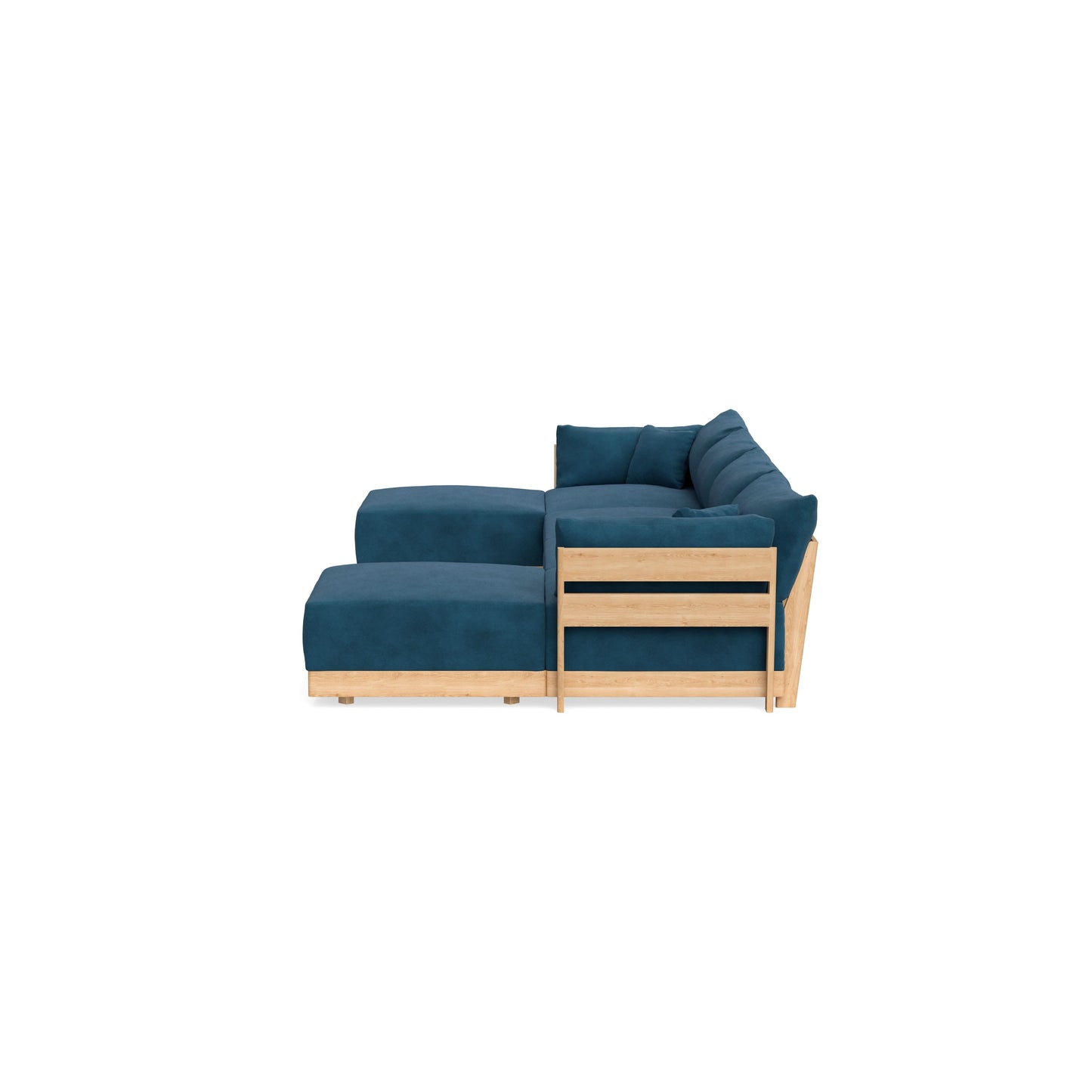 Slipcover Only - Modular Bondi 4-Seater U-Sectional in Commodore Blue