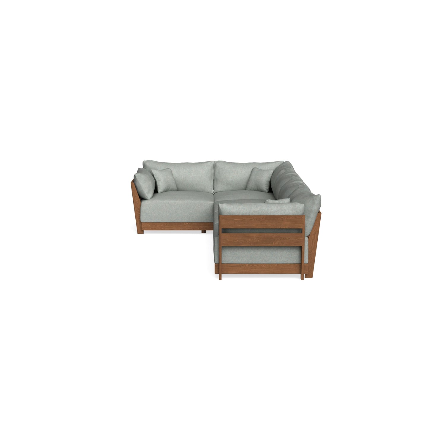 Modular Bondi Espresso 5-Seater L-Sectional in Spa | Classic Blend