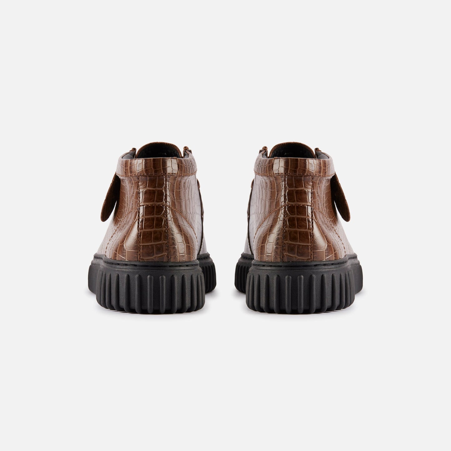 Clarks x Martine Rose Torhill Hi - Brown Crocodile Leather