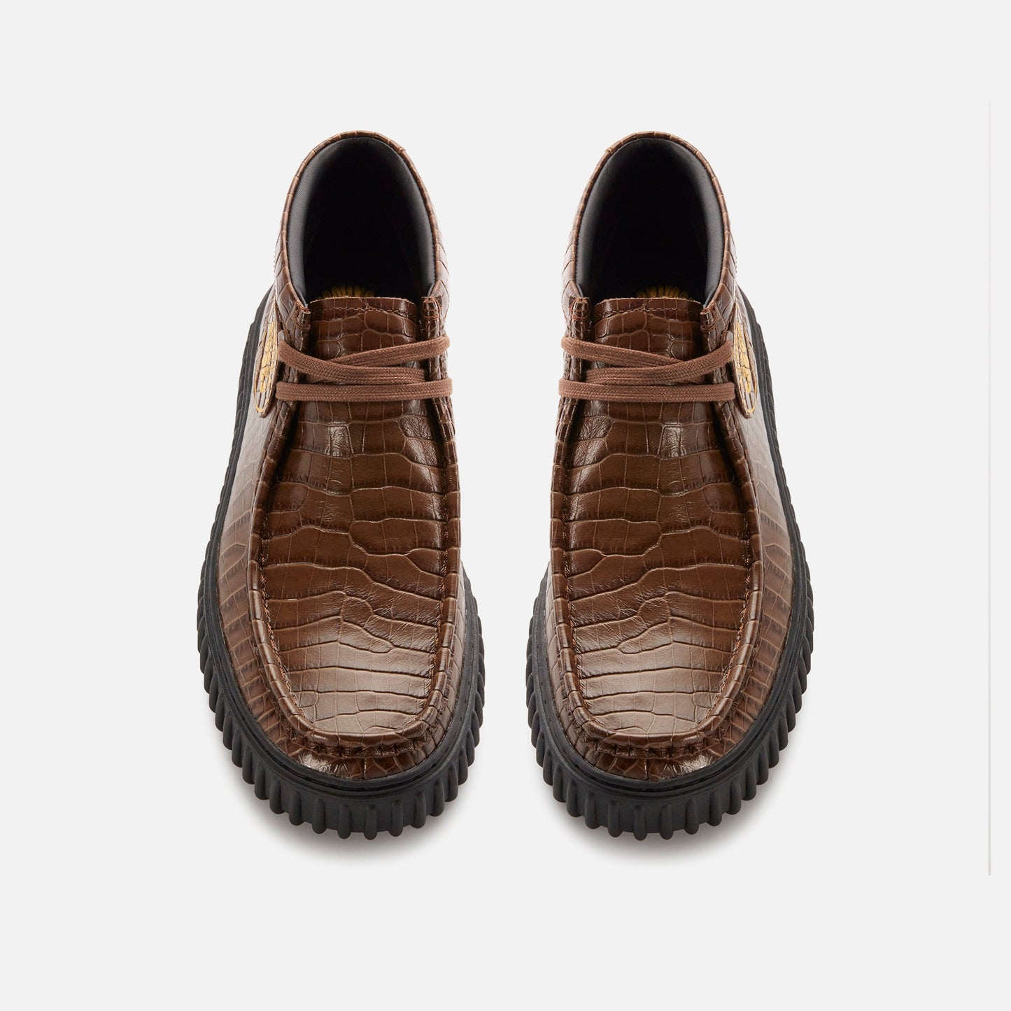 Clarks x Martine Rose Torhill Hi - Brown Crocodile Leather