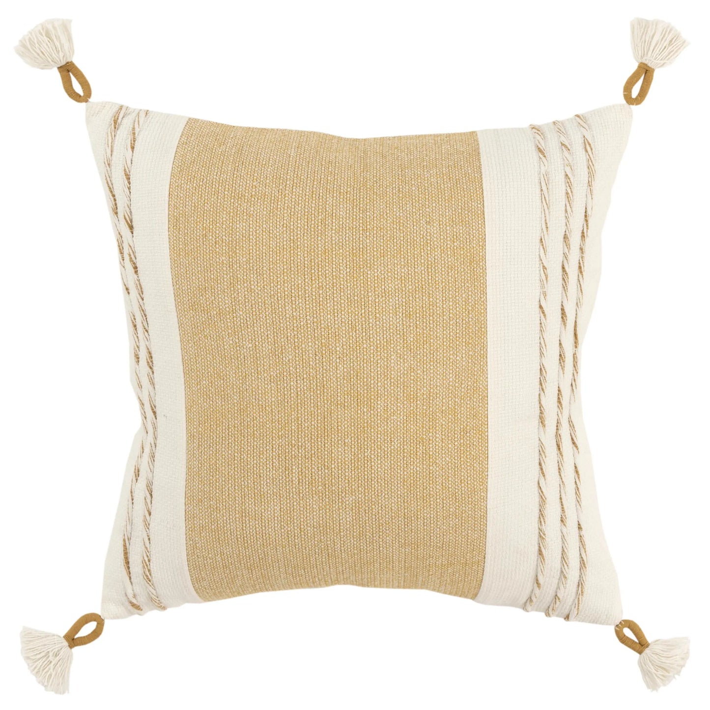 Woven Color Block Throw Pillow