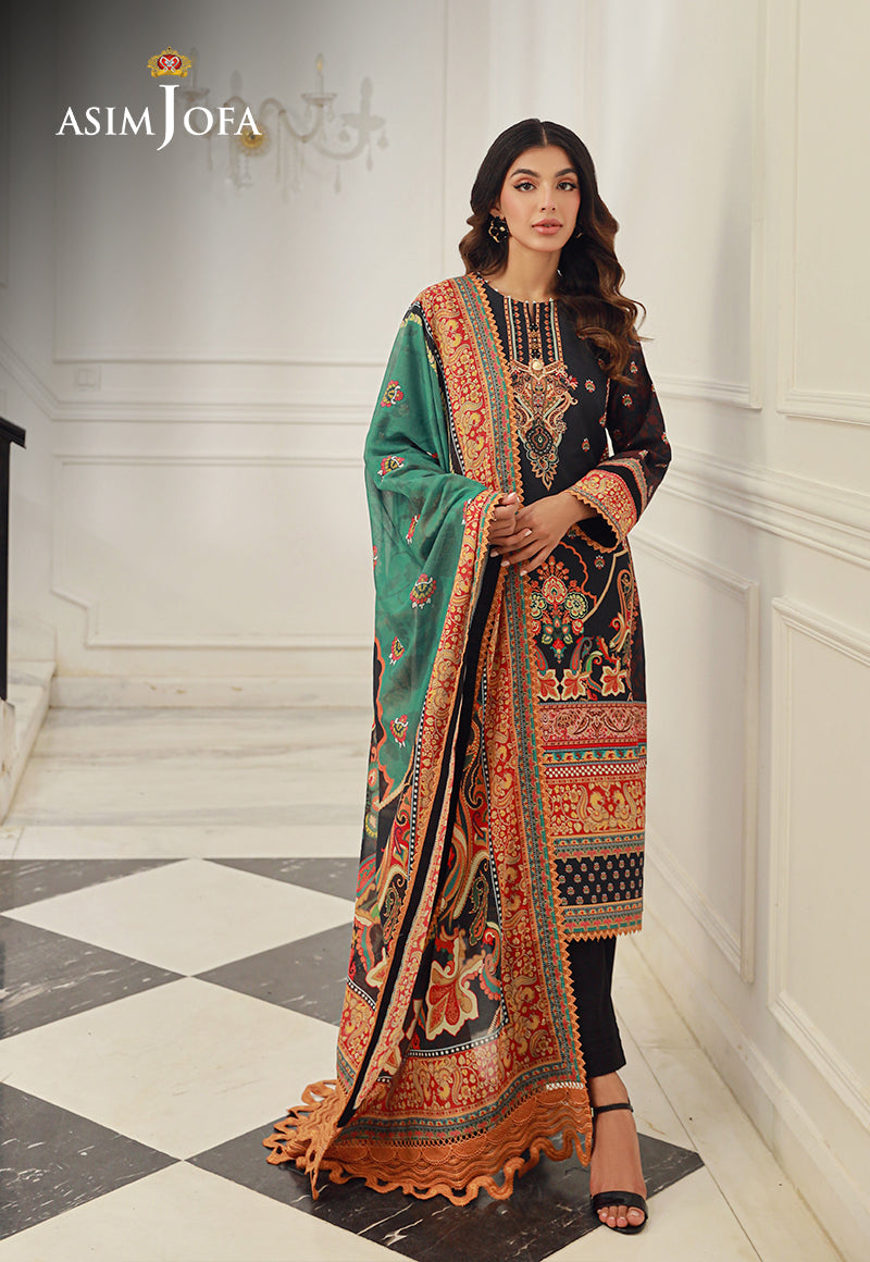 AJUN-15 PRINTED LAWN 3 PCS