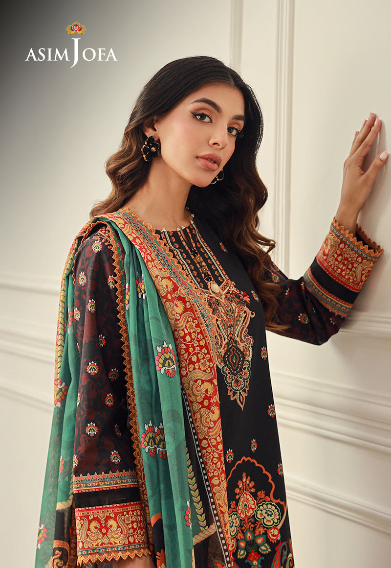 AJUN-15 PRINTED LAWN 3 PCS