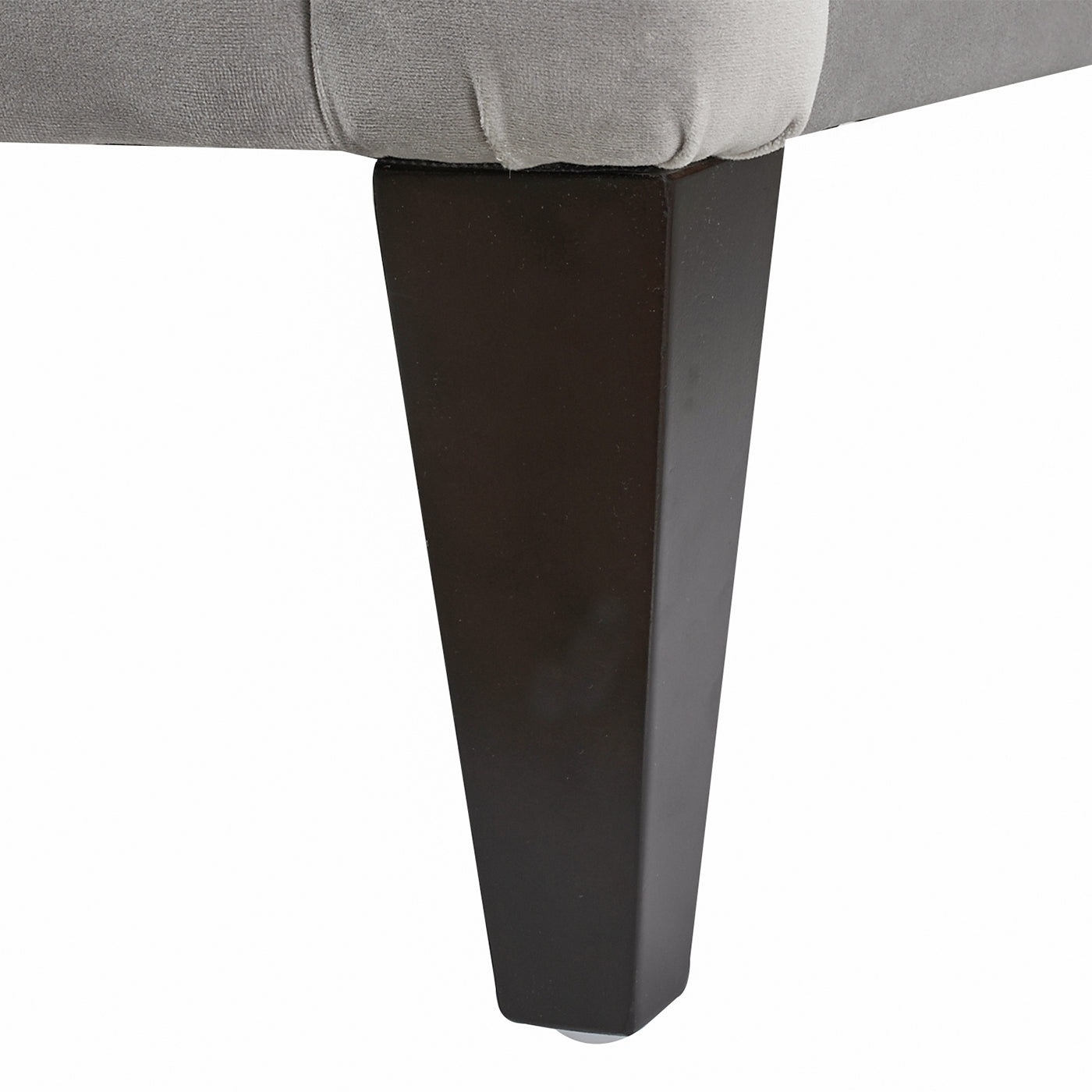 Button Tufted Upholstered Sofa with Sloped Arms