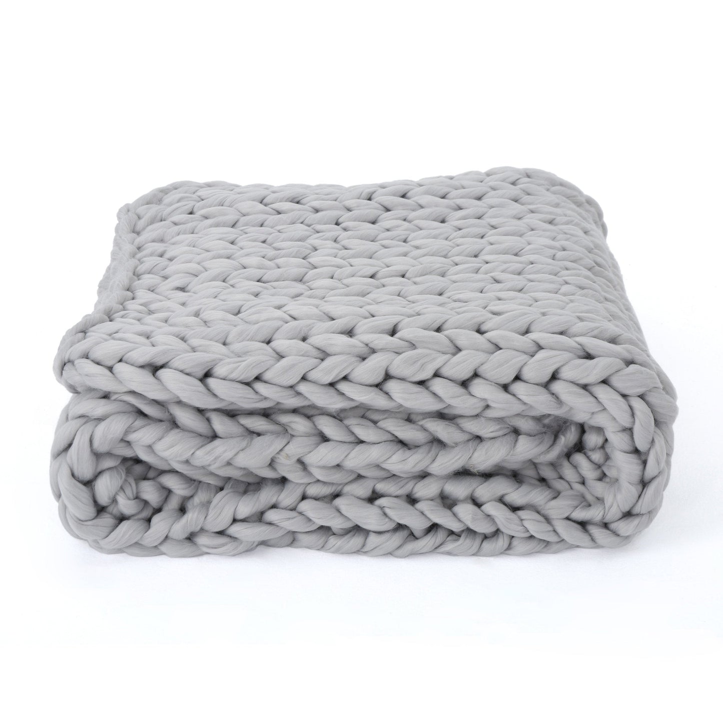 Estyl Knitted Braid Pattern Throw Blanket